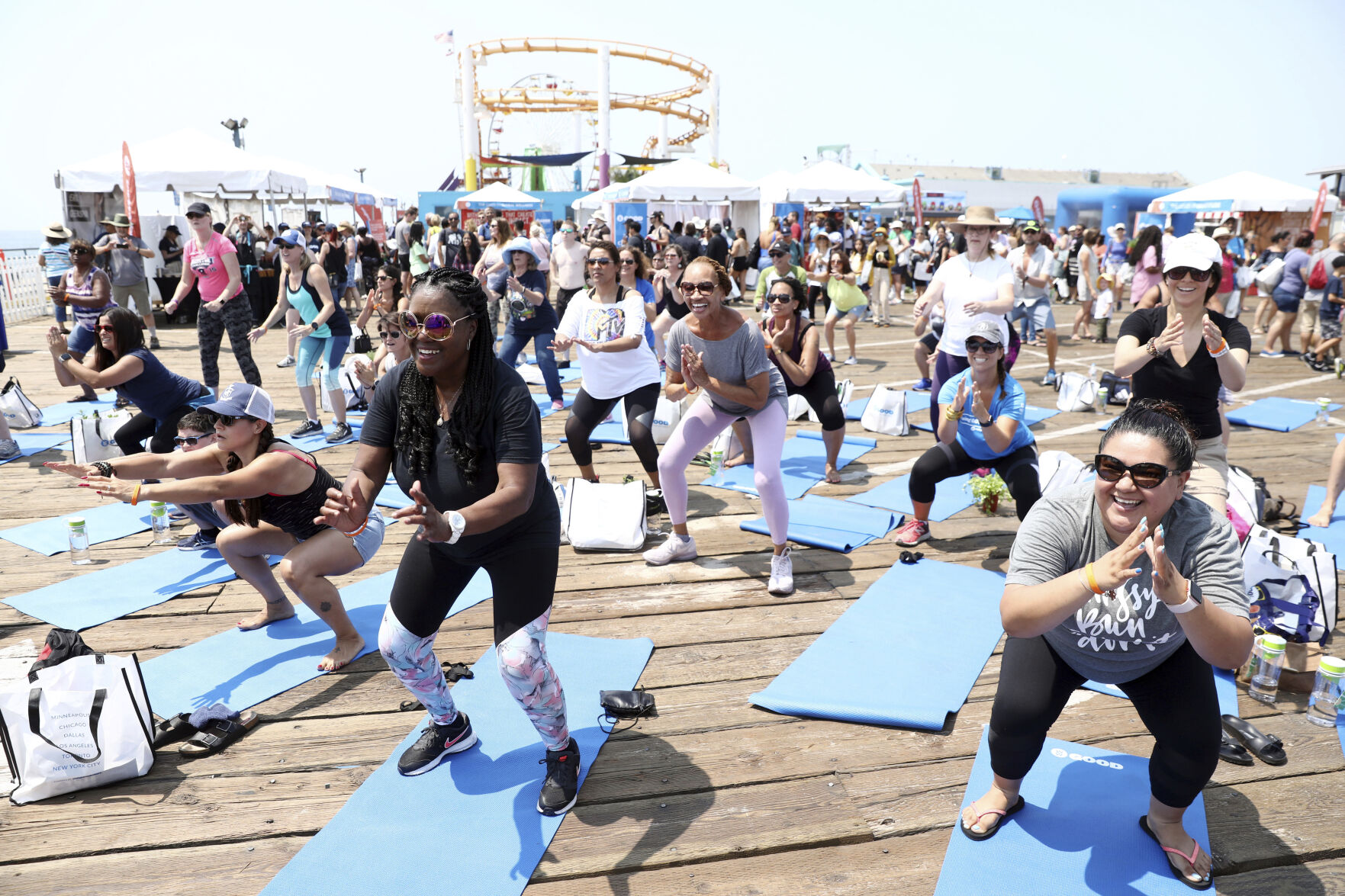 <p>IMAGE DISTRIBUTED FOR WEIGHT WATCHERS - At a WW GOOD wellness festival powered by Weight Watchers "WW" on the Santa Monica Pier on August 11, 2018, Los Angeles residents engage in a movement and meditation series ("LIFTED") led by Celebrity Fitness Instructor Holly Rilinger. WW International, better known as WeightWatchers, is buying telehealth platform Sequence, giving its members access to a program that offers prescriptions to obesity medications. Shares of WW International Inc. jumped nearly 12% before the market open on Tuesday, March 7, 2023. (Matt Sayles/AP Images for Weight Watchers)</p>   PHOTO CREDIT: Matt Sayles 
