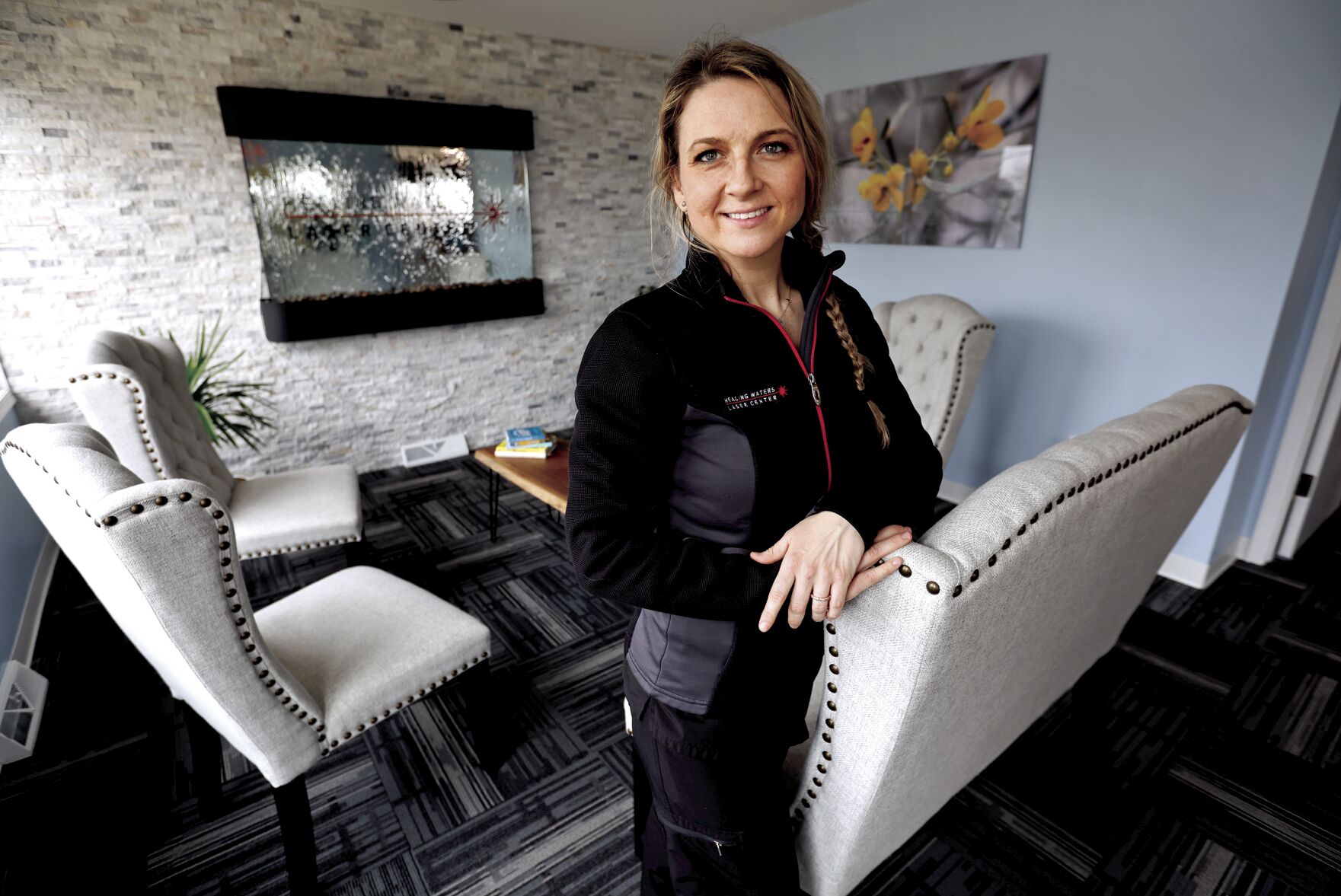 Agnieszka Cluchey owns Healing Waters Laser Center in Galena, Ill.    PHOTO CREDIT: JESSICA REILLY