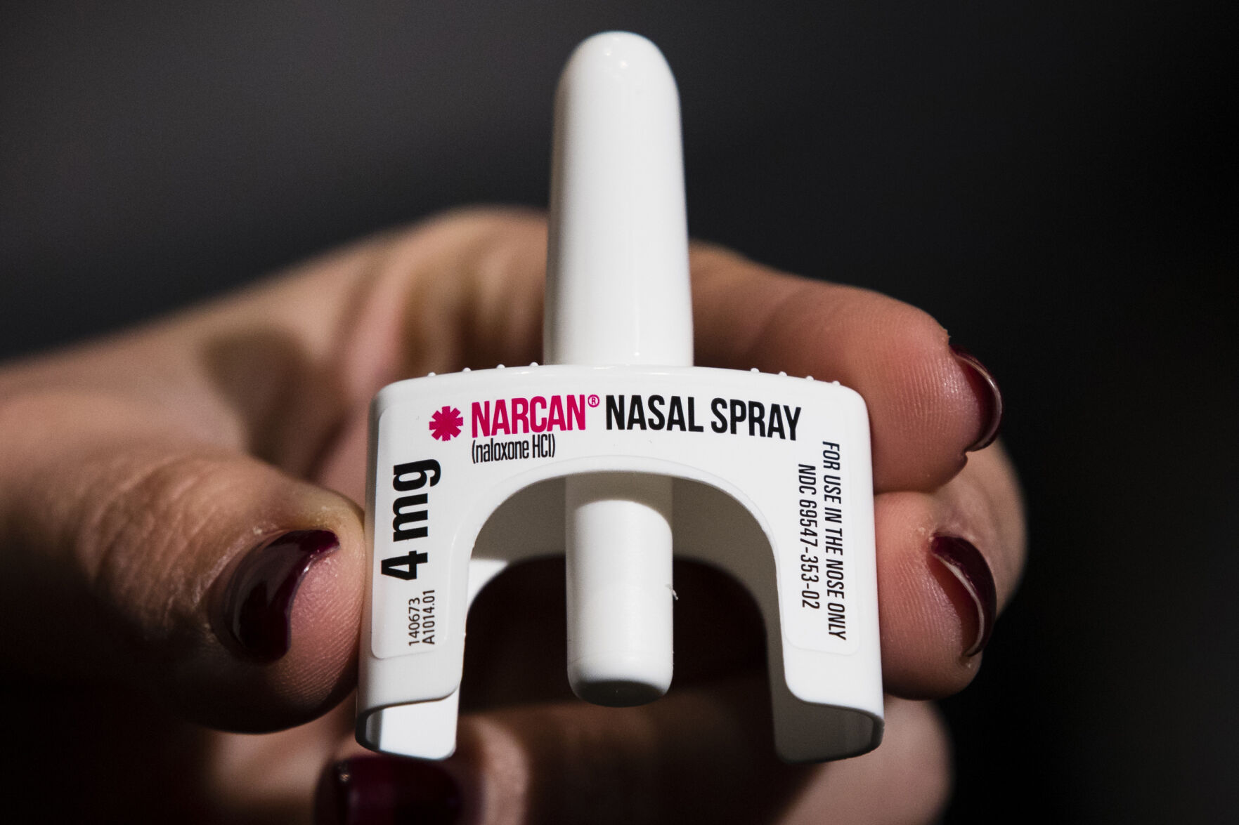 <p>FILE - The overdose-reversal drug Narcan is displayed during training for employees of the Public Health Management Corporation (PHMC), Dec. 4, 2018, in Philadelphia. The U.S. Food and Drug Administration has approved selling overdose antidote naloxone over-the-counter, Wednesday, March 29, 2023, marking the first time a opioid treatment drug will be available without a prescription. (AP Photo/Matt Rourke, File)</p>   PHOTO CREDIT: Matt Rourke 