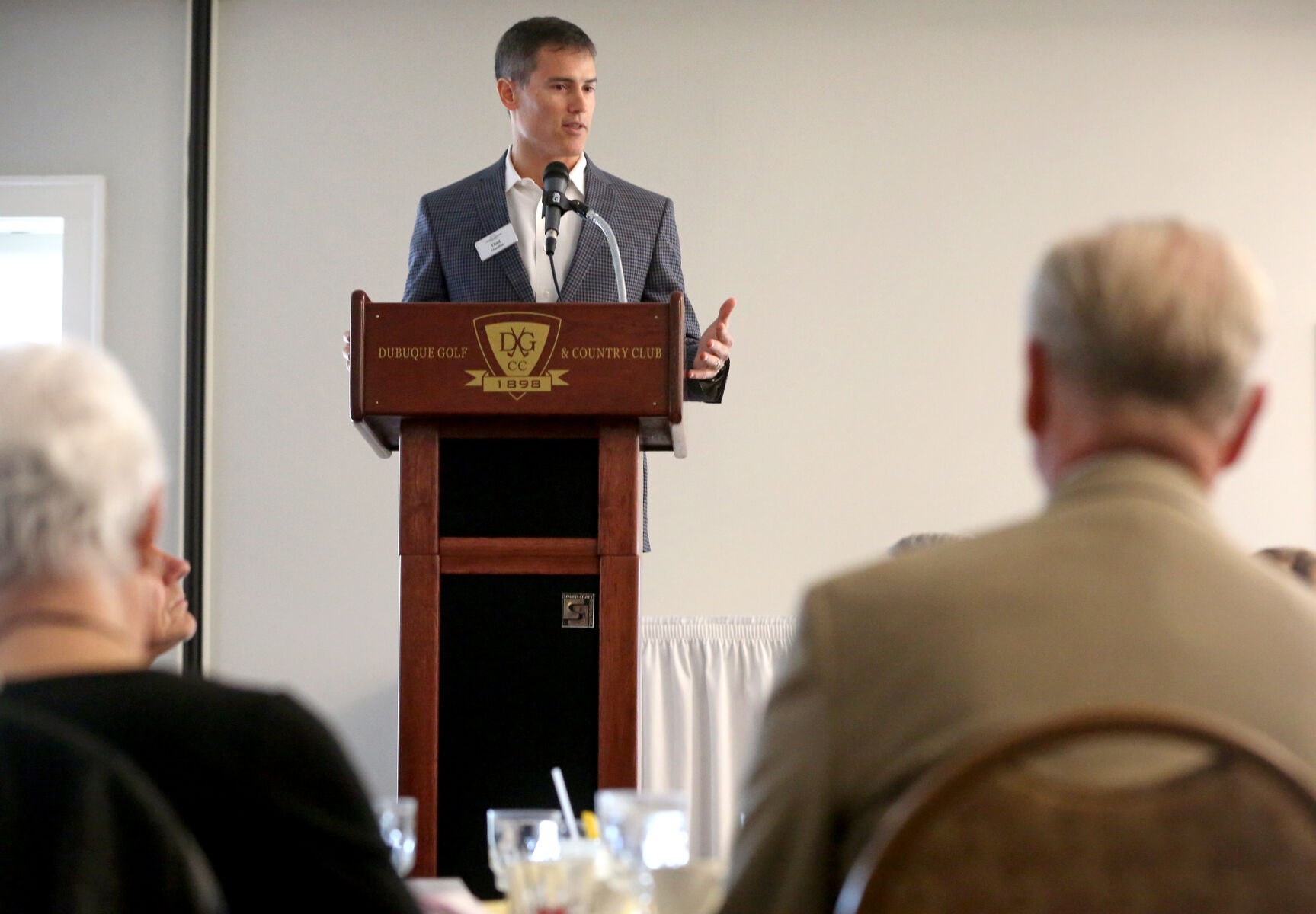 Chad Chandlee speaks during Community Foundation of Greater Dubuque’s annual luncheon in 2019.    PHOTO CREDIT: Jessica Reilly