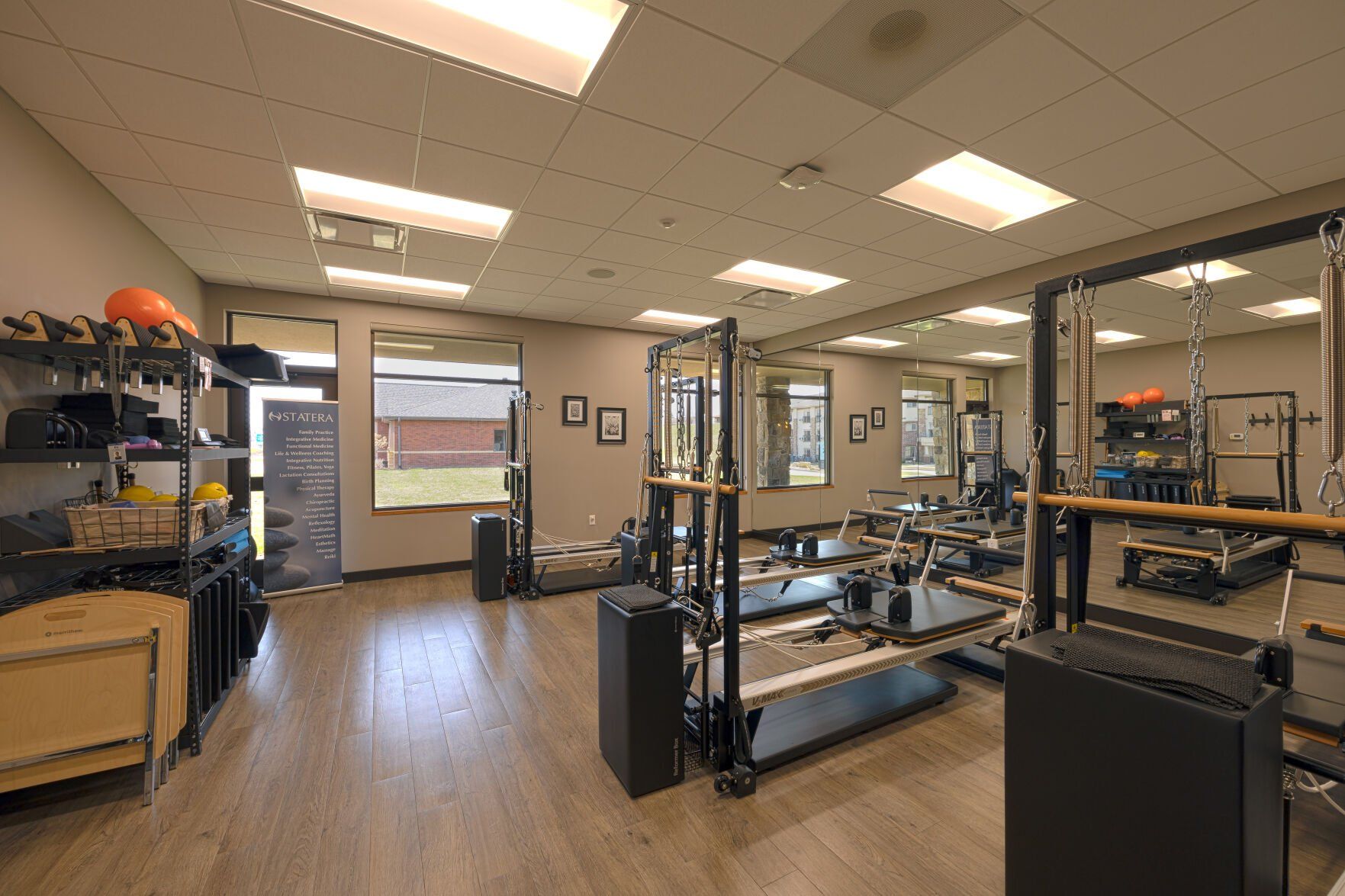 Pilates and exercise equipment at Statera in Dubuque on Friday, April 7, 2023.    PHOTO CREDIT: Stephen Gassman