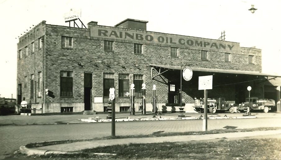 The Rainbo Oil Co. building on South Main predating 1971.    PHOTO CREDIT: Contributed