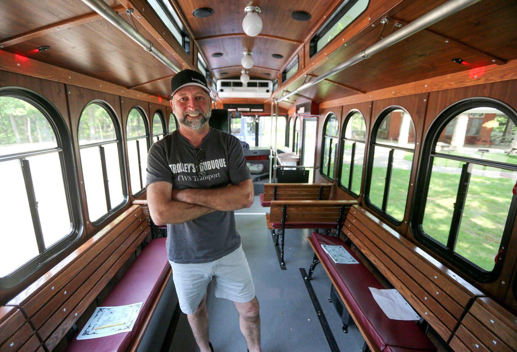 Tim Stockel is the new owner of Trolleys of Dubuque.    PHOTO CREDIT: Dave Kettering