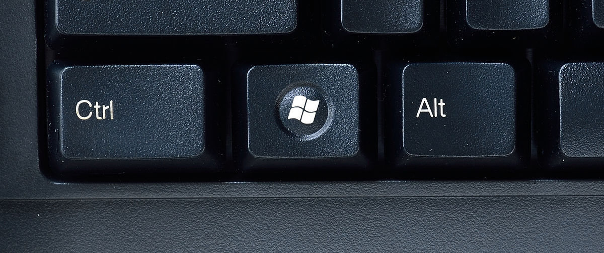 The Windows key, located between Ctrl and Alt, is a powerful tool for navigating your PC.    PHOTO CREDIT: Contributed