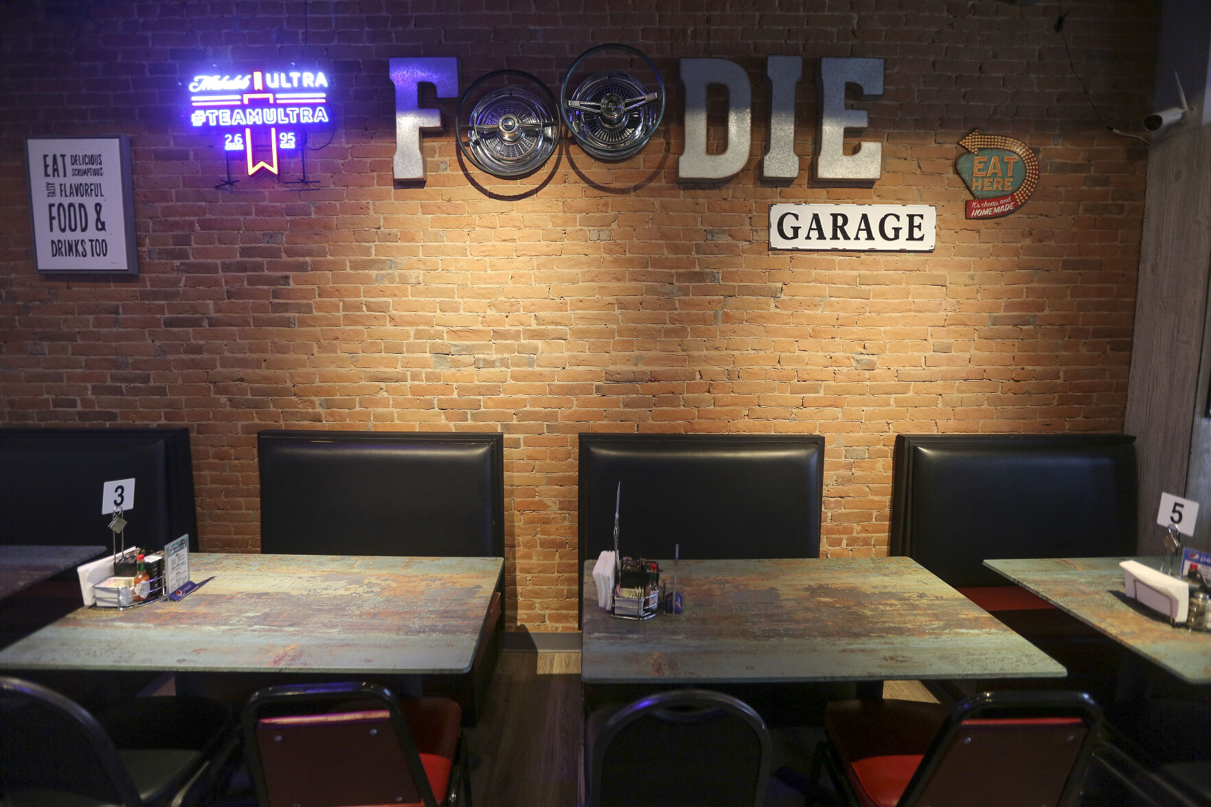 The Foodie Garage Eatery in Dubuque.    PHOTO CREDIT: Dave Kettering