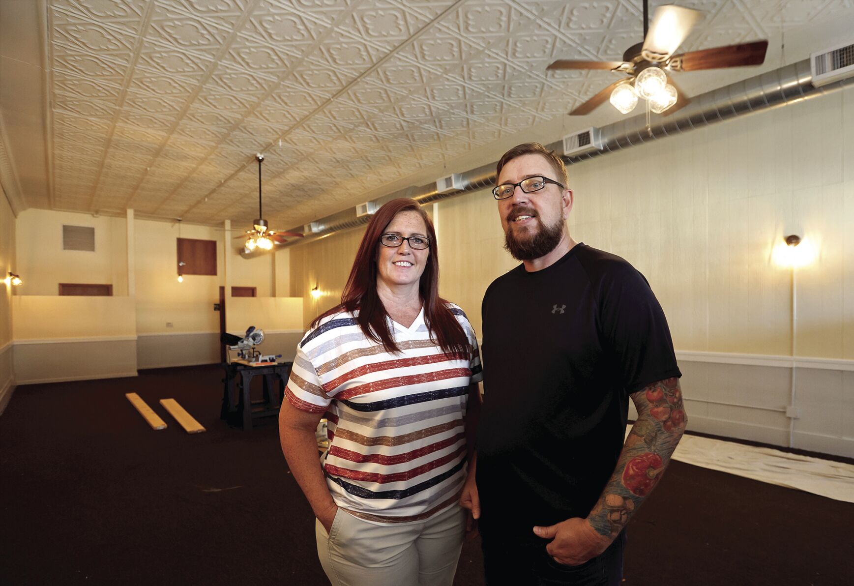 Amy East and Thierry Reverse will open Birdie’s Bistro at 1220 Iowa St. in Dubuque.    PHOTO CREDIT: JESSICA REILLY
