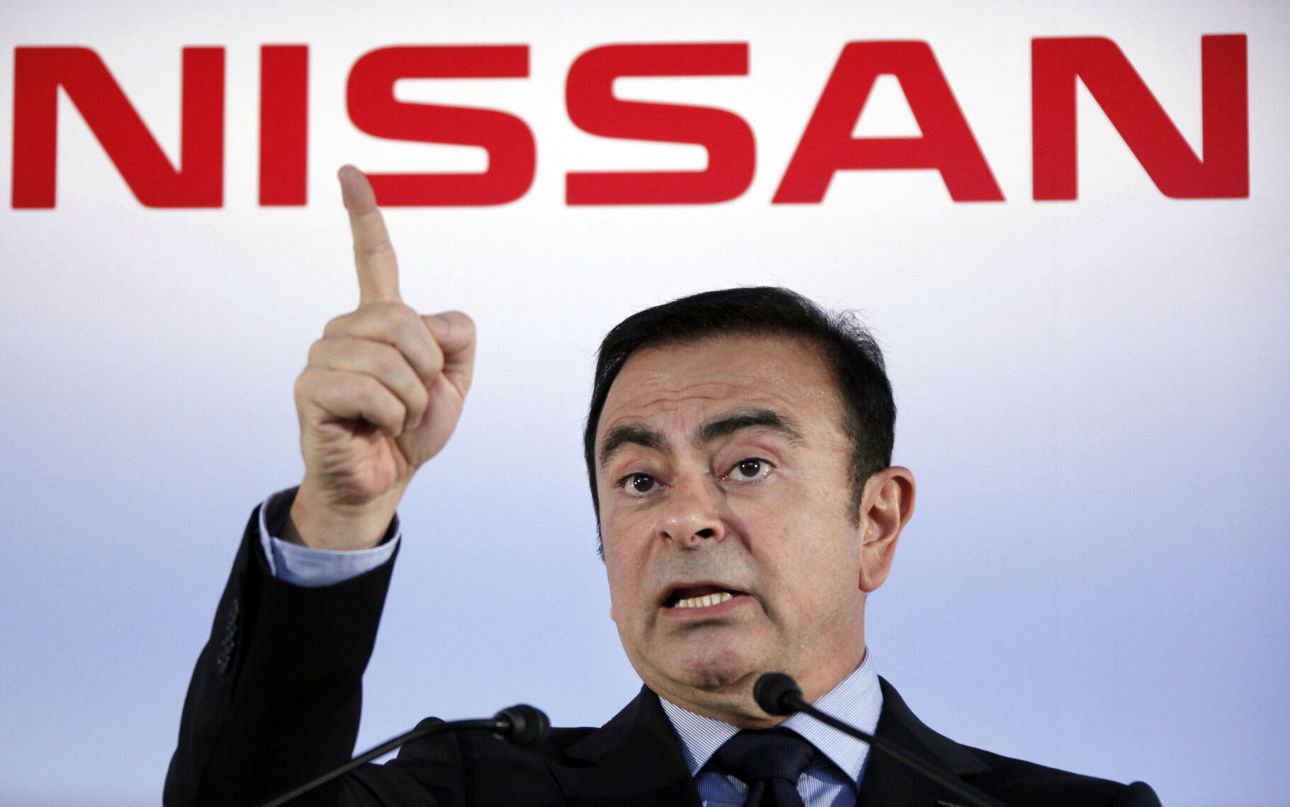 <p>FILE - Then Nissan Motor Co. President and CEO Carlos Ghosn speak during a press conference in Yokohama, near Tokyo on May 11, 2012. Ghosn, the former rock star businessman who fell from grace, is the subject of a multi-part documentary series, “Wanted: The Escape of Carlos Ghosn," premiering globally on Apple TV+, Friday, Aug. 25. (AP Photo/Koji Sasahara, File)</p>   PHOTO CREDIT: Koji Sasahara
The Associated Press