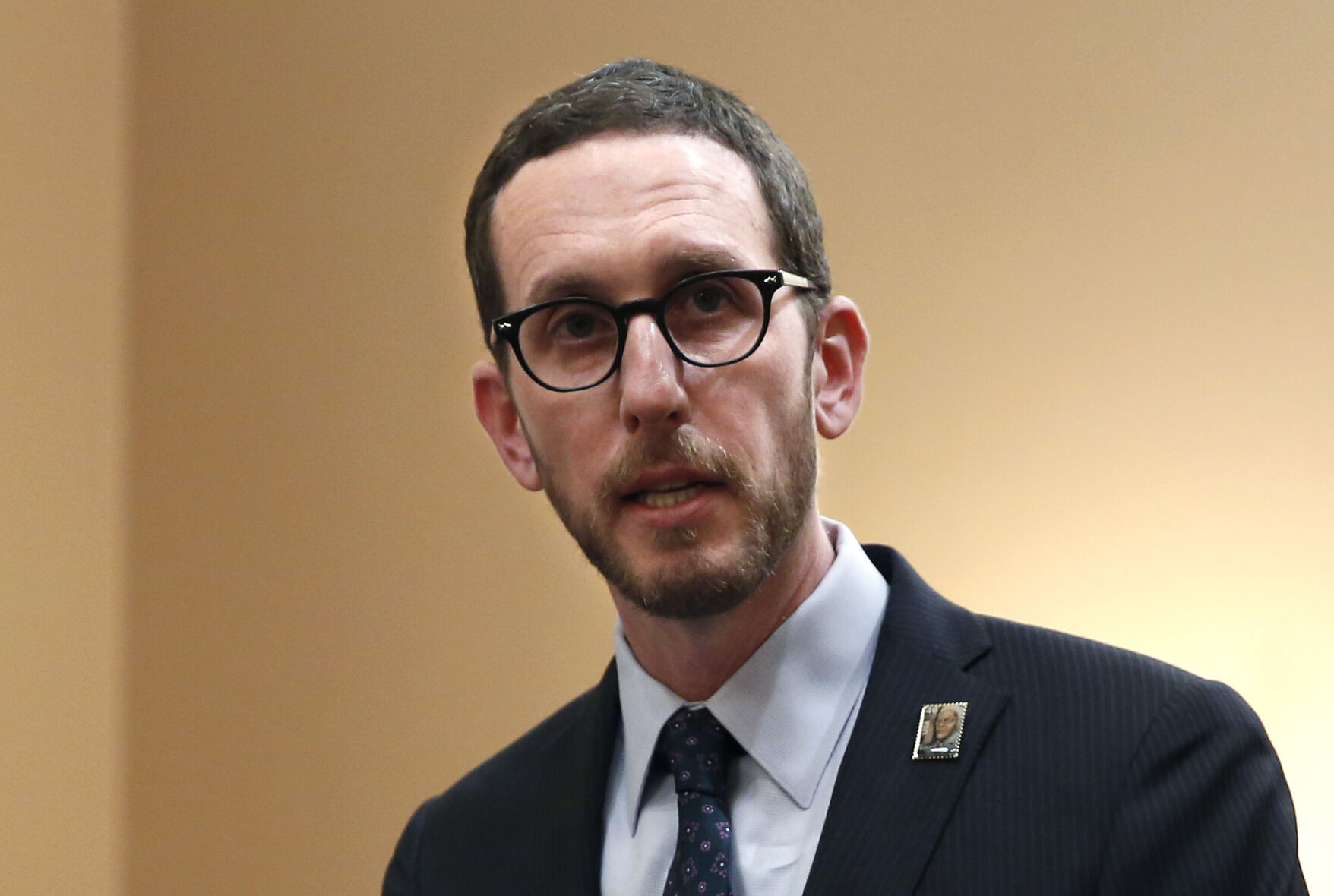 <p>FILE - State Sen. Scott Wiener, D-San Francisco, speaks at a news conference in Sacramento, Calif., on Jan. 21, 2020. California lawmakers approved legislation Monday, Sept. 11, 2023, requiring major companies to disclose a sweeping range of greenhouse gas emissions. The bill, introduced by Wiener, would make companies making more than $1 billion annually report their direct and indirect emissions. (AP Photo/Rich Pedroncelli, File)</p>   PHOTO CREDIT: Rich Pedroncelli 