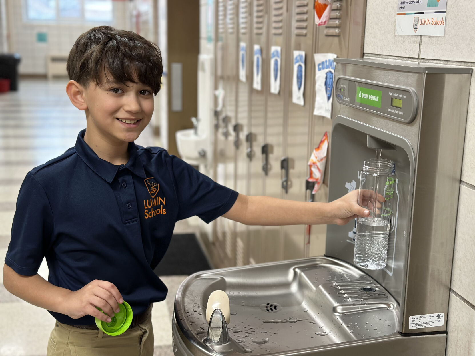 The Delta Dental of Wisconsin (DDWI) Foundation’s Cool Water Program recently granted water bottle filling stations to 31 schools across the state.    PHOTO CREDIT: Associated Press