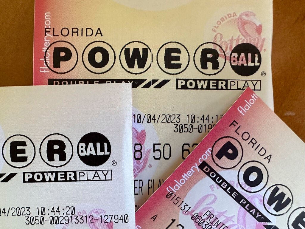 The Powerball jackpot has climbed to an estimated $1.4 billion after no players matched all six numbers and hit it rich. The winning numbers announced Wednesday night are: 9, 35, 54, 63, 64 and the Powerball 1. Players will next have a shot at the Powerball jackpot Saturday night.    PHOTO CREDIT: Wilfredo Lee