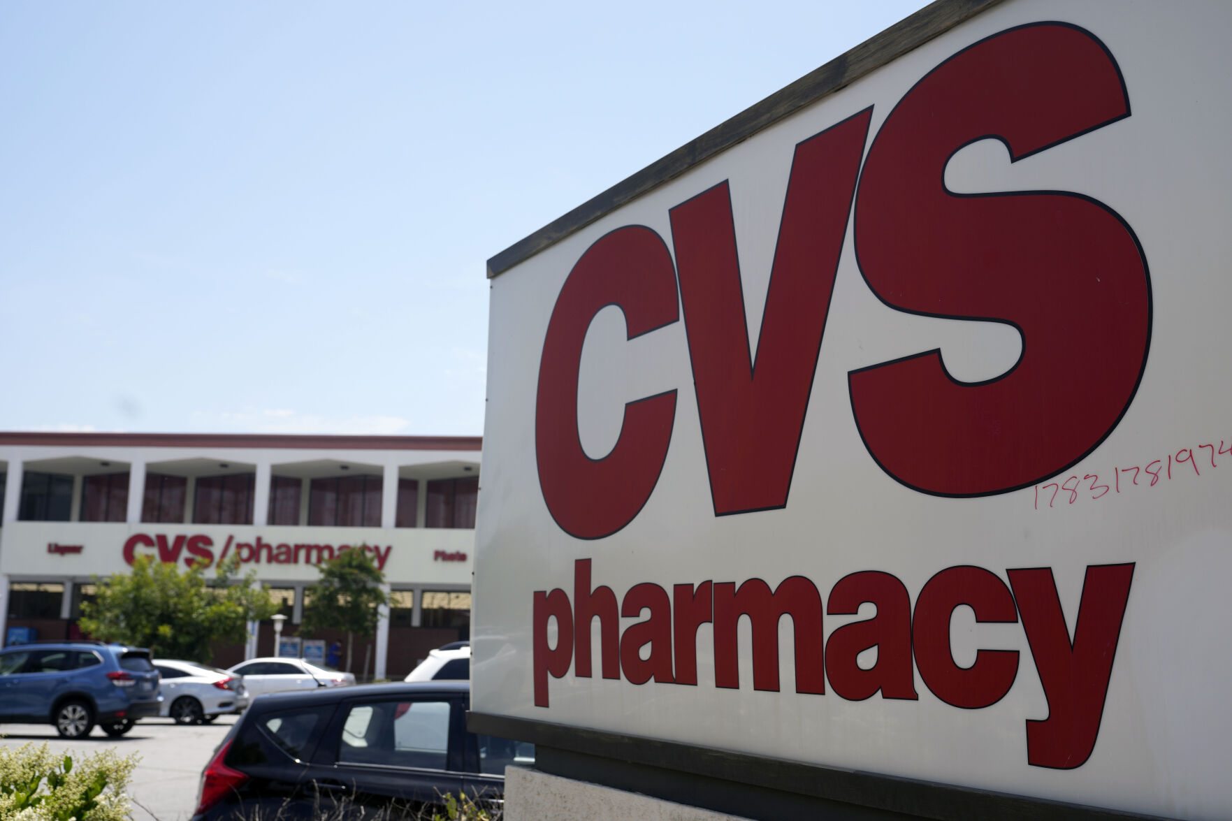<p>FILE - A sign marks a CVS branch on Tuesday, May 16, 2023, in Pasadena, Calif. CVS Health is pulling from its drugstore shelves, Friday, Oct. 20, some cough-and-cold treatments that contain an ingredient that has been deemed ineffective by doctors and researchers. (AP Photo/Marcio Jose Sanchez, File)</p>   PHOTO CREDIT: Marcio Jose Sanchez - staff, ASSOCIATED PRESS