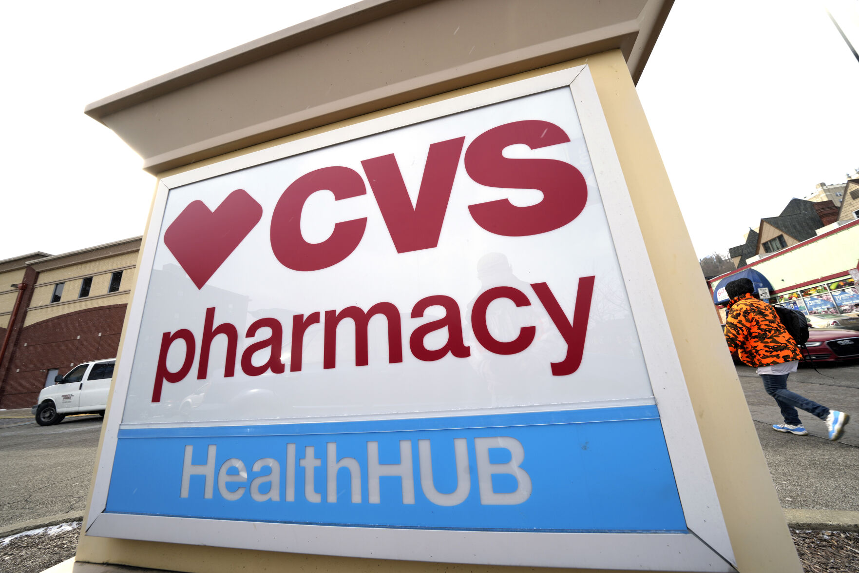 <p>FILE - A CVS store sign is displayed in Pittsburgh on Friday, Feb. 3, 2023. CVS Health reports earnings on Wednesday, Nov. 1, 2023(AP Photo/Gene J. Puskar, File)</p>   PHOTO CREDIT: Gene J. Puskar 