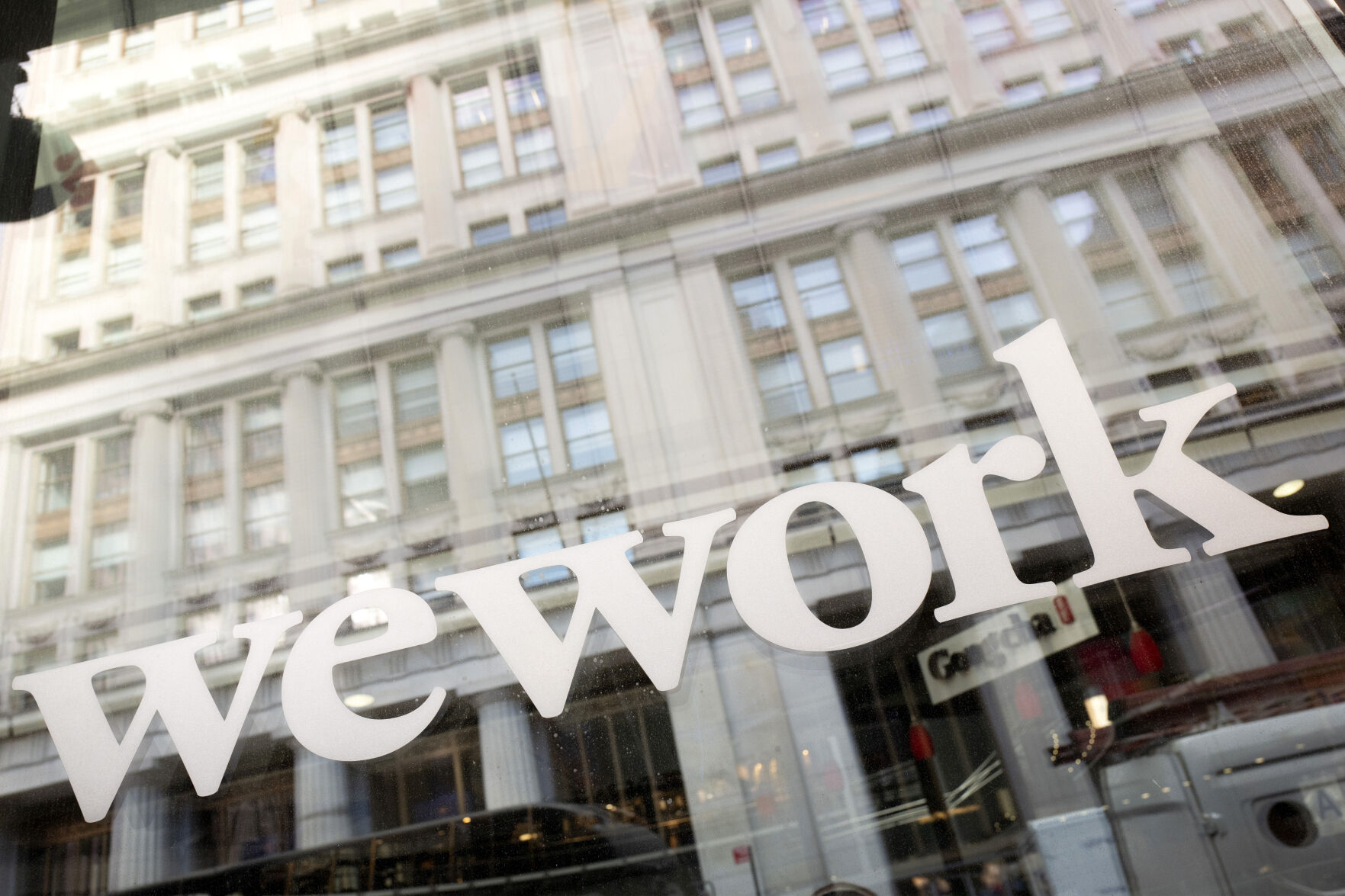 <p>File - WeWork offices are shown, Thursday, Jan. 16, 2020 in New York. WeWork has filed for Chapter 11 bankruptcy protection, marking a stunning fall for the office sharing company once seen as a Wall Street darling that promised to upend the way people went to work around the world. (AP Photo/Mark Lennihan, File)</p>   PHOTO CREDIT: Mark Lennihan