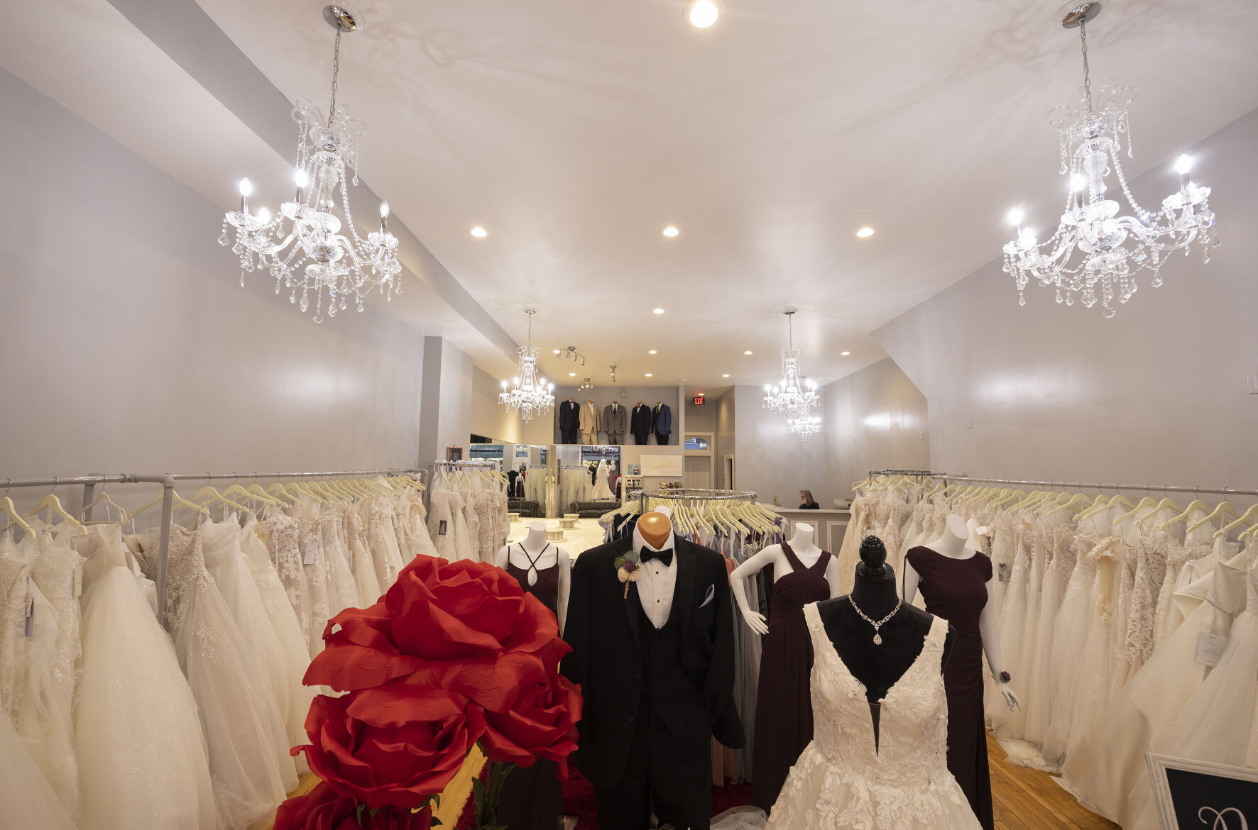 Interior of All in One Bridal on Main Street in Dubuque.    PHOTO CREDIT: Stephen Gassman
Telegraph Herald