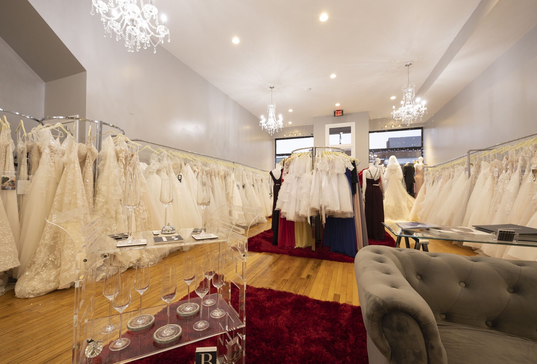 Interior of All in One Bridal on Main Street in Dubuque.    PHOTO CREDIT: Stephen Gassman
Telegraph Herald