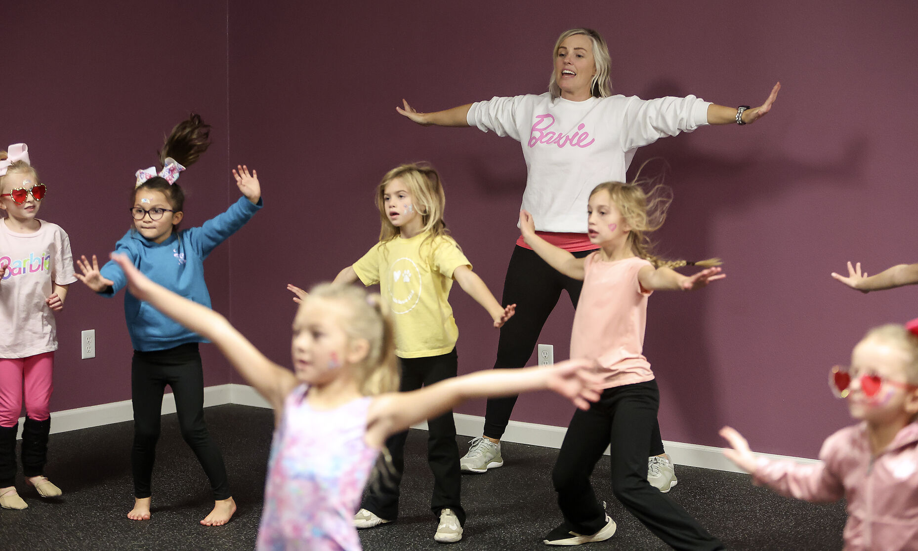 Instructor Tessa Medinger teaches a dance during a camp held at the new Xtreme Dance Cascade studio.    PHOTO CREDIT: Dave Kettering