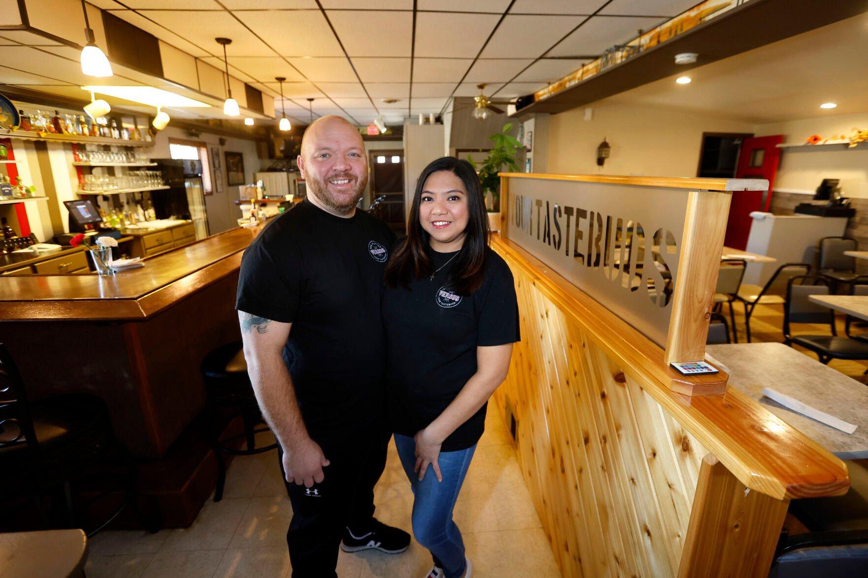 Lucas and Liberty Miller own Versus 2.0 Authentic Asian Kitchen/Bar at 2364 Washington St. in Dubuque.    PHOTO CREDIT: JESSICA REILLY
Telegraph Herald