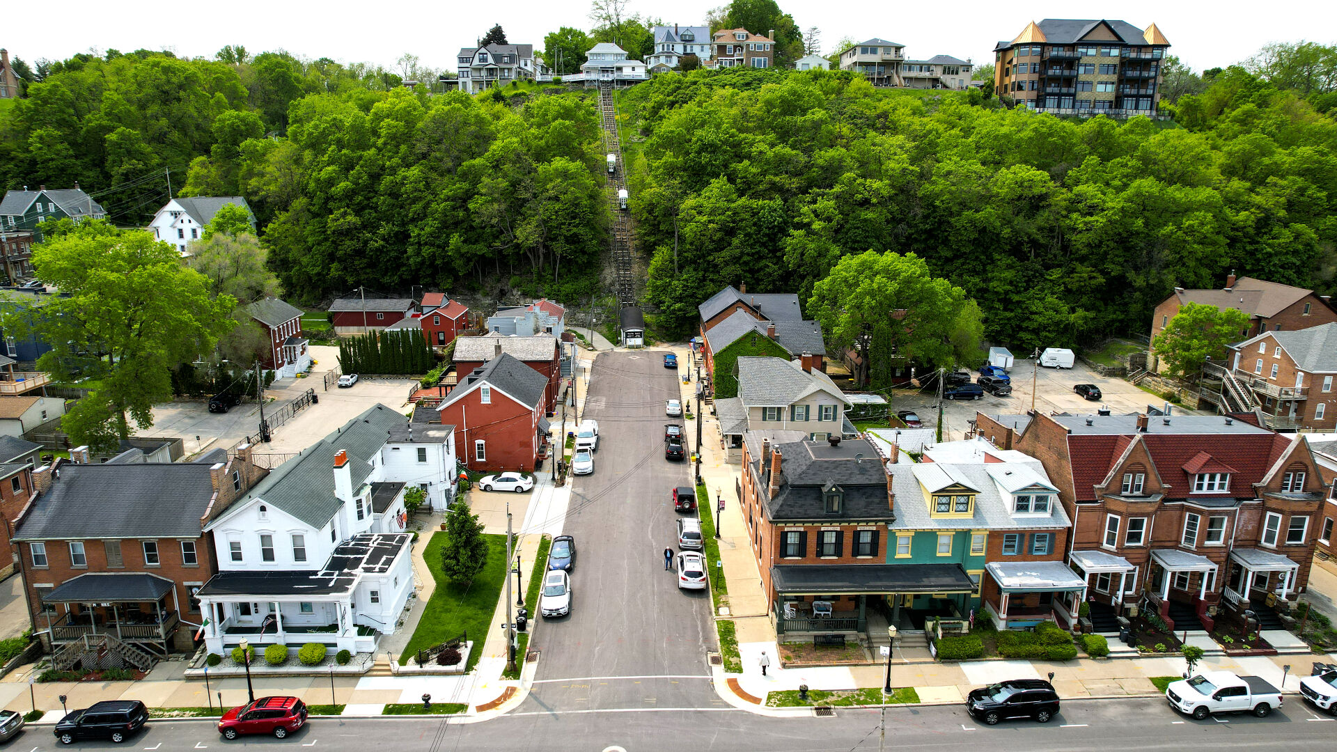 View of Cable Car Square downtown Dubuque.    PHOTO CREDIT: Dave Kettering