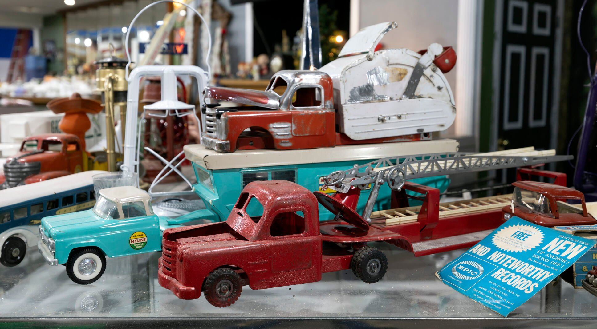 Antique toys are among the items for sale at Illinois Treasure Co. in East Dubuque, Ill., on Monday.    PHOTO CREDIT: Stephen Gassman