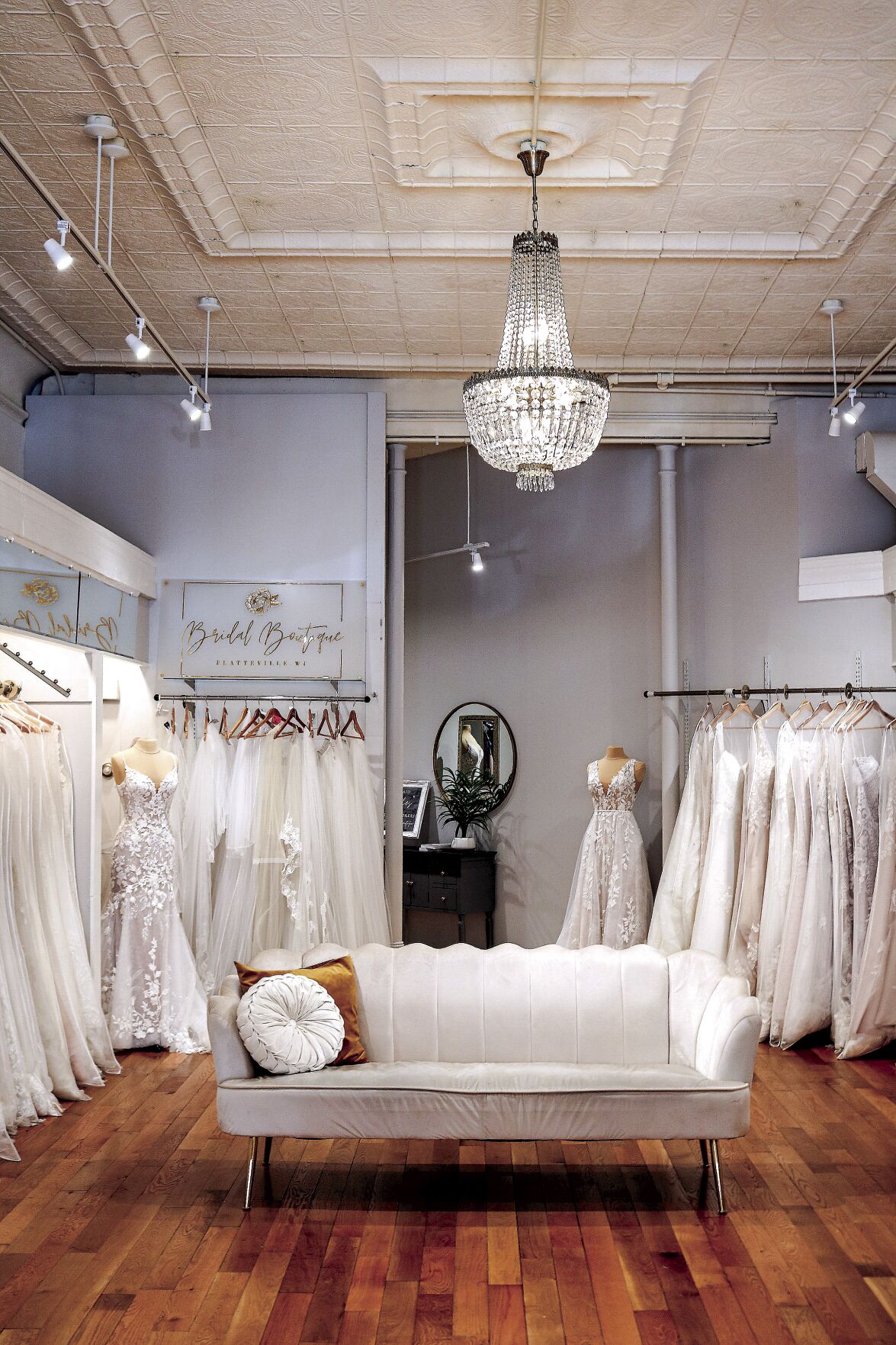 The interior of Bridal Boutique at 40 E. Main St. in Platteville, Wis.    PHOTO CREDIT: Contributed