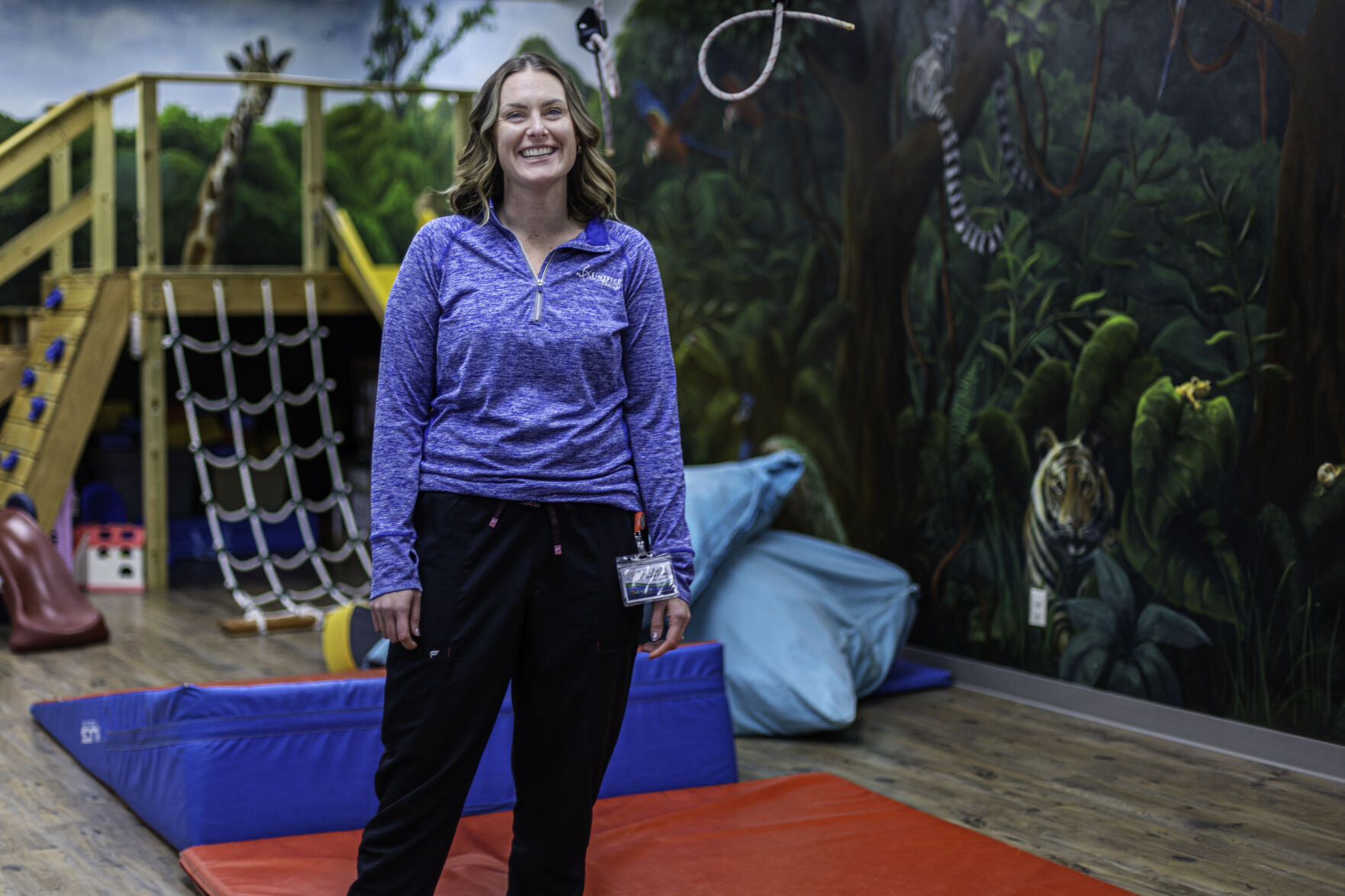 Kelly Loeffelholz, with Unified Therapy Services.    PHOTO CREDIT: Thomas Eckermann
Telegraph Herald