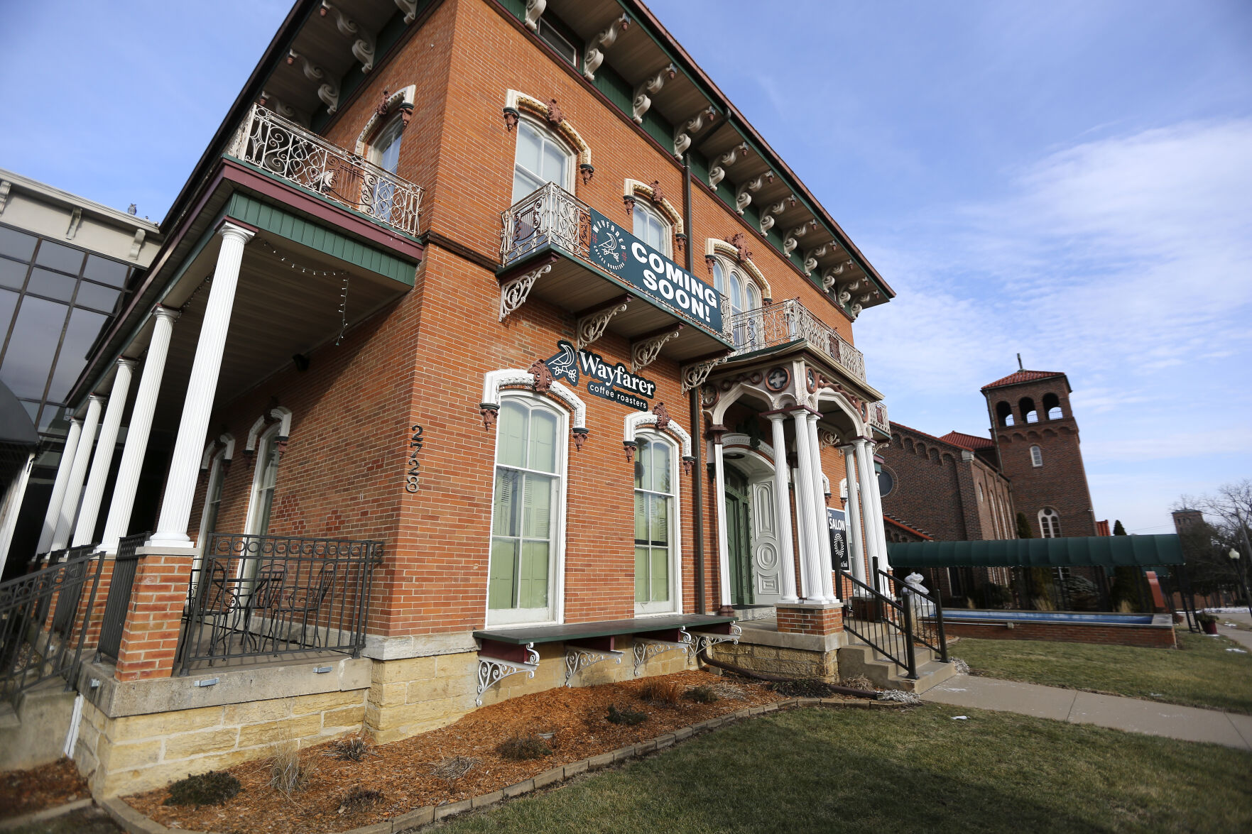 Wayfarer Coffee’s location at Fountain Park in Dubuque.    PHOTO CREDIT: TH file