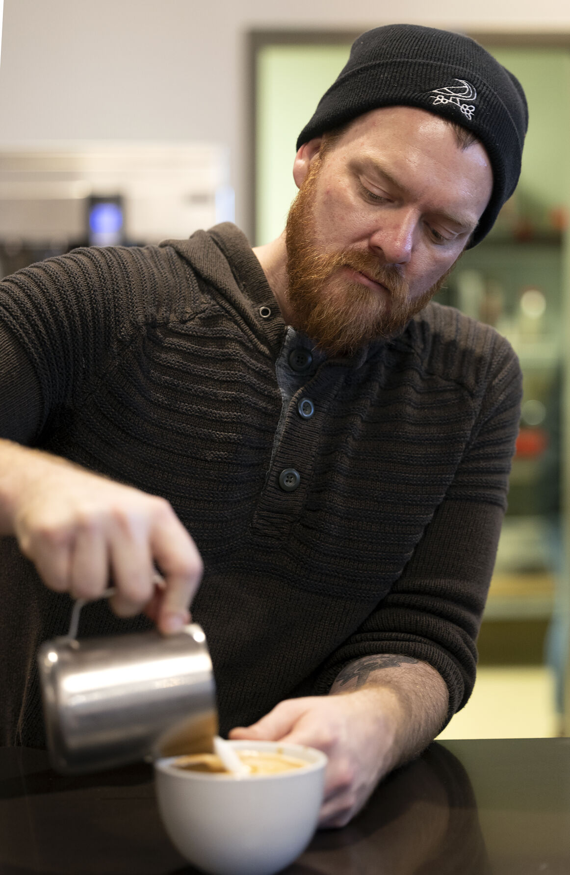 Shireman got his start as a barista in 2003.    PHOTO CREDIT: Stephen Gassman