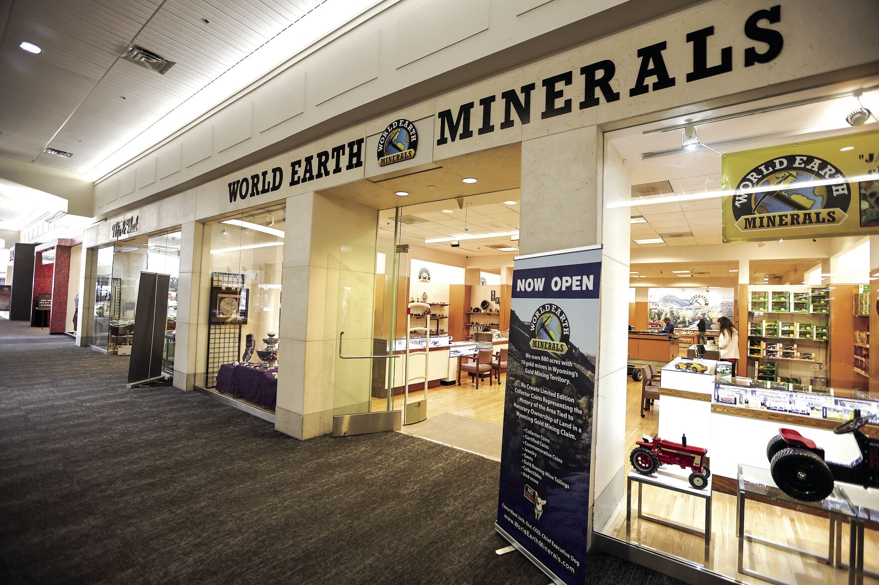 World Earth Minerals is now open at Kennedy Mall in Dubuque.    PHOTO CREDIT: Dave Kettering