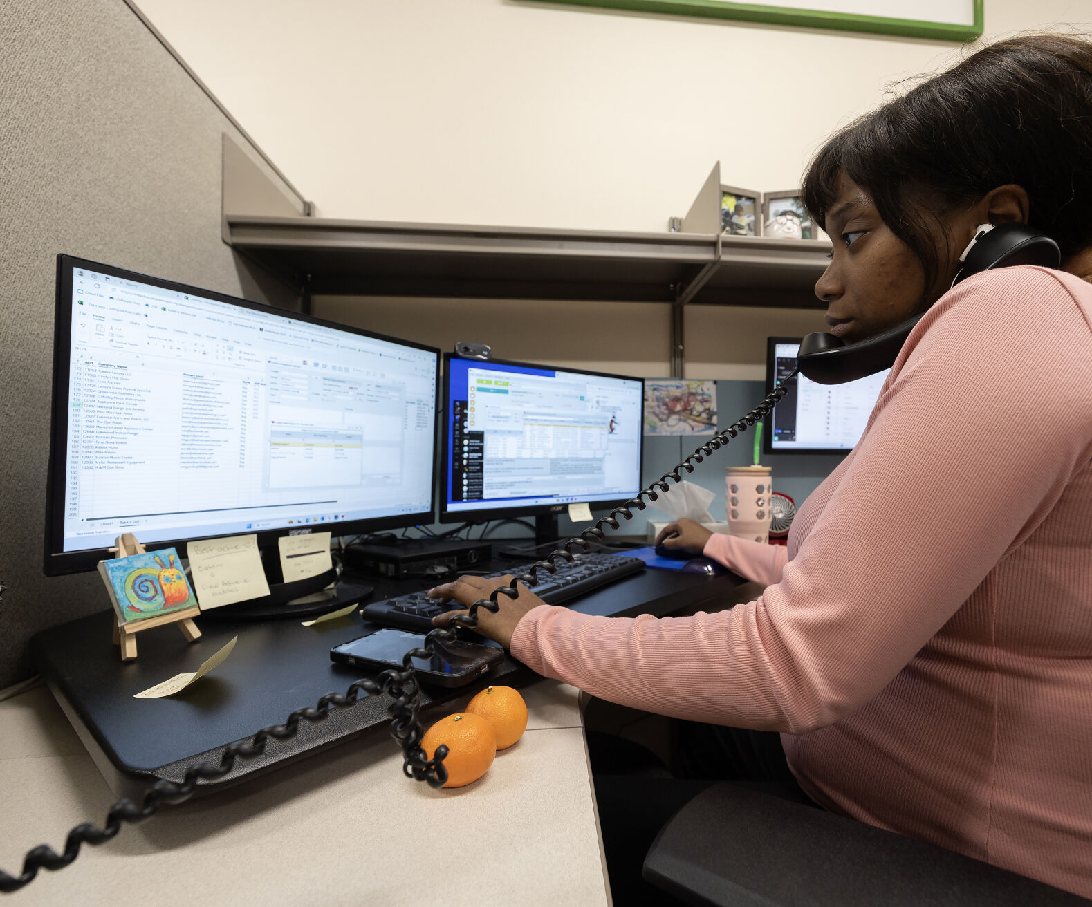 Sales support associate Roynicka Evans works at her computer at Tri-Tech in Dubuque.    PHOTO CREDIT: Stephen Gassman
Telegraph Herald