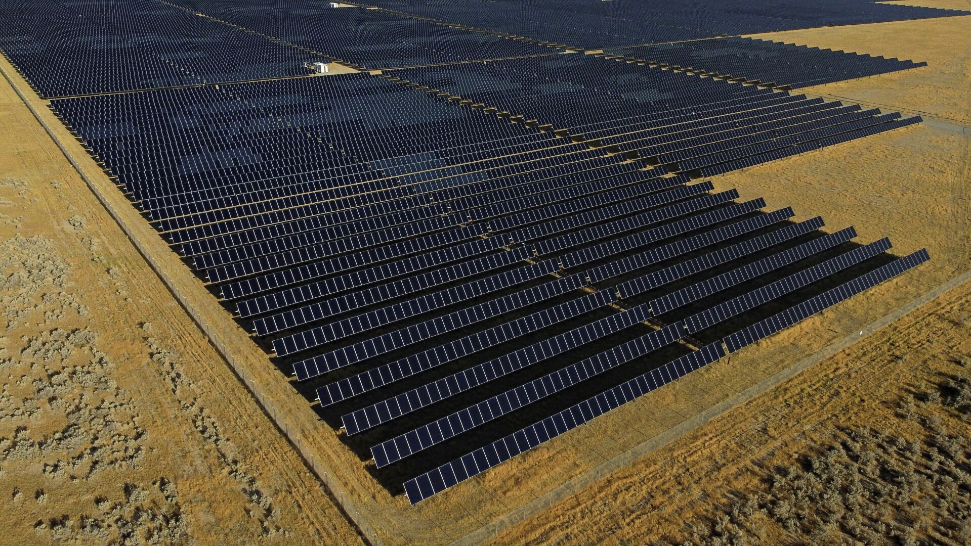 <p>FILE - A solar farm sits in Mona, Utah, Aug. 9, 2022. On Tuesday, Feb. 27, 2024, the Biden administration will announce 17 projects across the U.S. to expand renewable energy access in rural areas, particularly for Native American tribes. The projects, which will cost $366 million, are funded by a $1 trillion infrastructure law President Joe Biden signed in 2021. (AP Photo/Rick Bowmer, File)</p>   PHOTO CREDIT: Rick Bowmer 