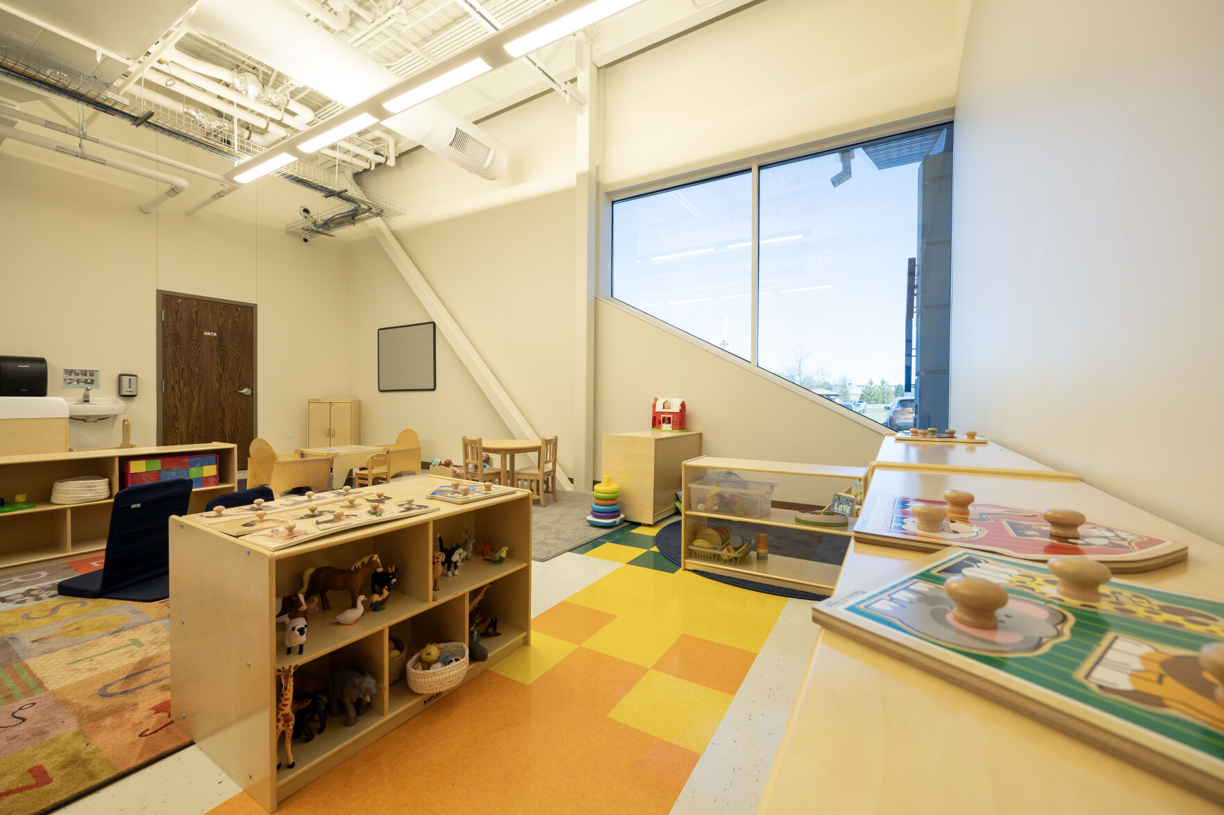 A toddler room at the new Dubuque Y Early Learning Center on Chavenelle Road in Dubuque on Wednesday, March 20, 2024.    PHOTO CREDIT: Gassman