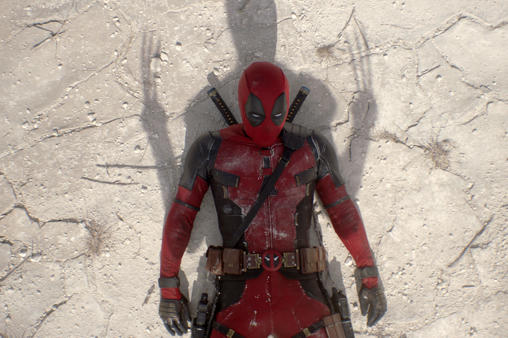 <p>This image released by 20th Century Studios/Marvel Studios shows Ryan Reynolds as Deadpool/Wade Wilson in a scene from "Deadpool & Wolverine." (20th Century Studios/Marvel Studios via AP)</p>   PHOTO CREDIT: 20th Century Studios/Marvel Studios via AP