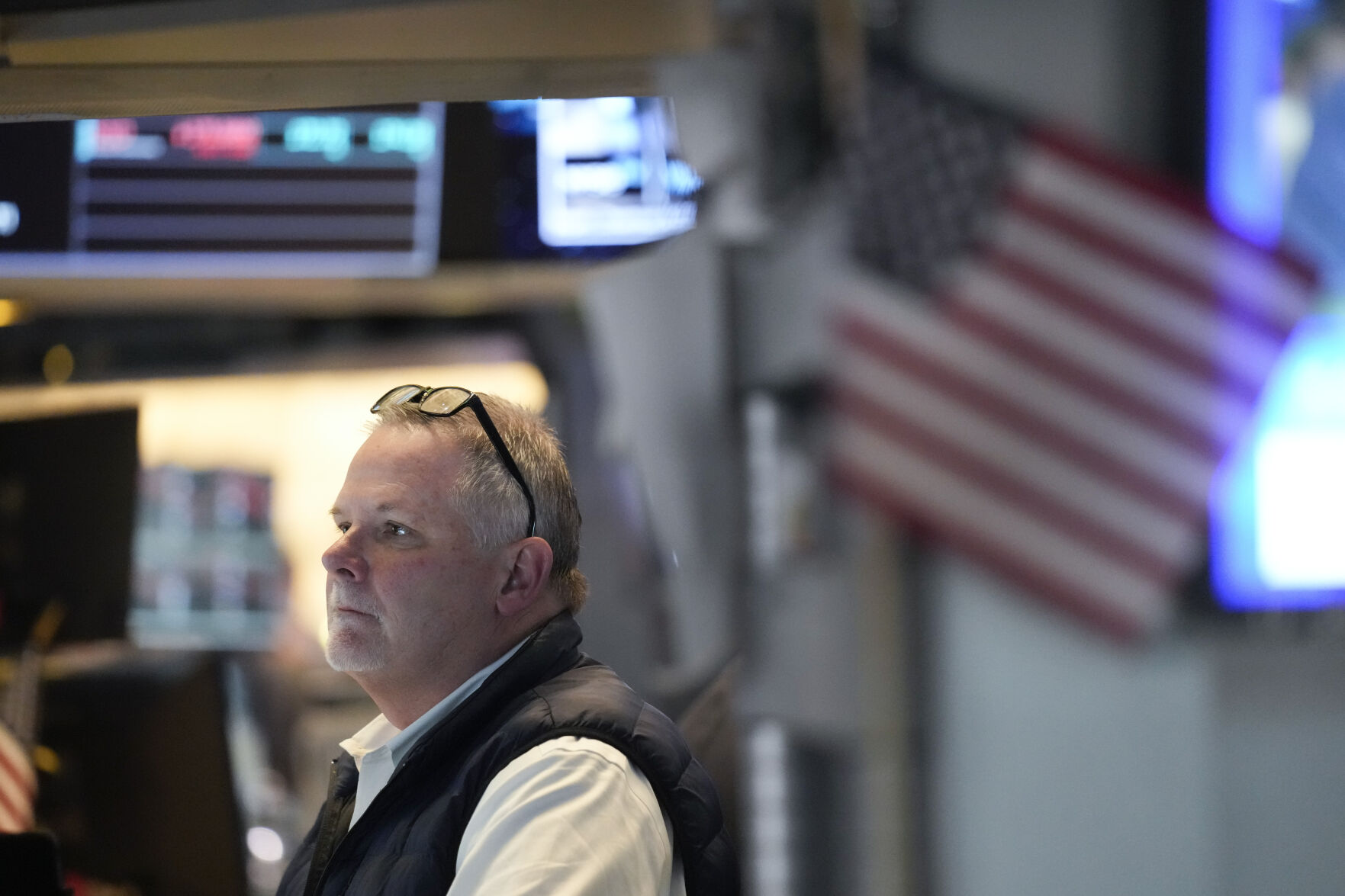 <p>Traders work on the floor at the New York Stock Exchange in New York, Wednesday, May 1, 2024. (AP Photo/Seth Wenig)</p>   PHOTO CREDIT: Seth Wenig - staff, ASSOCIATED PRESS