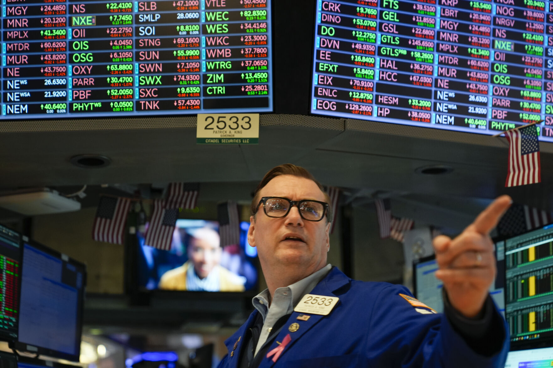 <p>Traders work on the floor at the New York Stock Exchange in New York, Wednesday, May 1, 2024. (AP Photo/Seth Wenig)</p>   PHOTO CREDIT: Seth Wenig - staff, ASSOCIATED PRESS