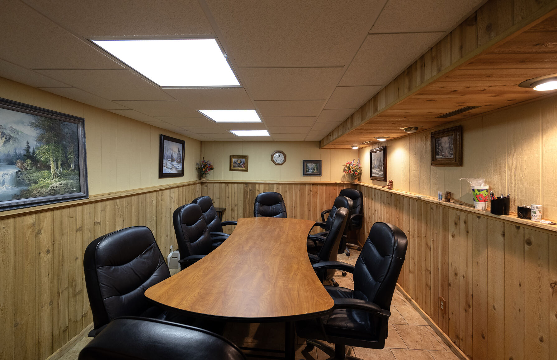 The conference room at Dubuque Postal Employees Credit Union.    PHOTO CREDIT: Stephen Gassman
