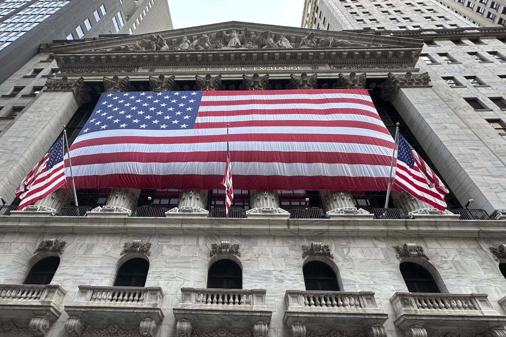 <p>FILE - The New York Stock Exchange is shown on May 28, 2024, in New York. Asian shares are higher on Friday, May 31, 2024, as investors shrug off yet another decline on Wall Street. (AP Photo/Peter Morgan, File)</p>   PHOTO CREDIT: Peter Morgan - staff, ASSOCIATED PRESS