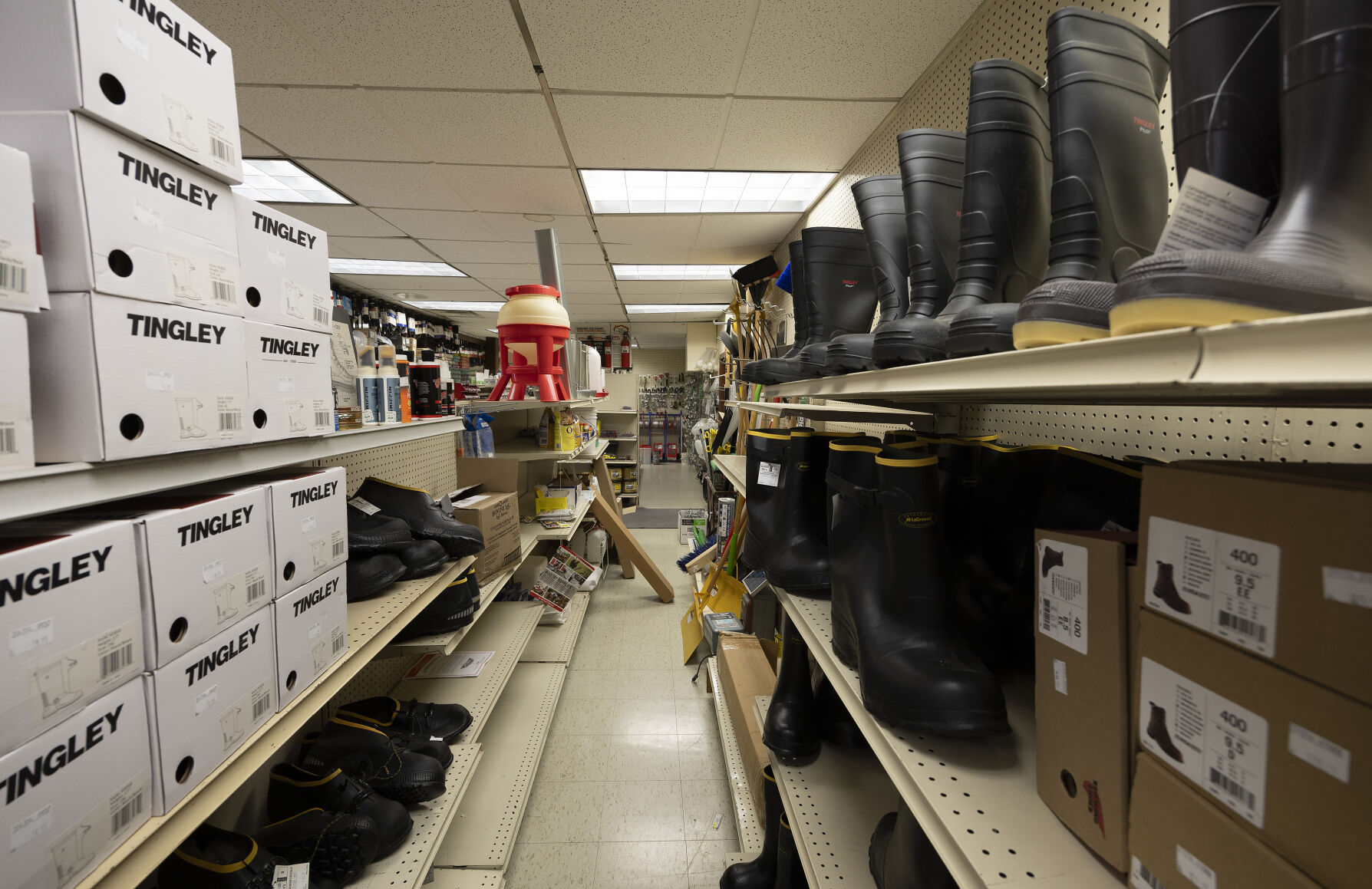 Interior of Ungs Shopping Center in Luxemburg, Iowa.    PHOTO CREDIT: Stephen Gassman
Telegraph Herald