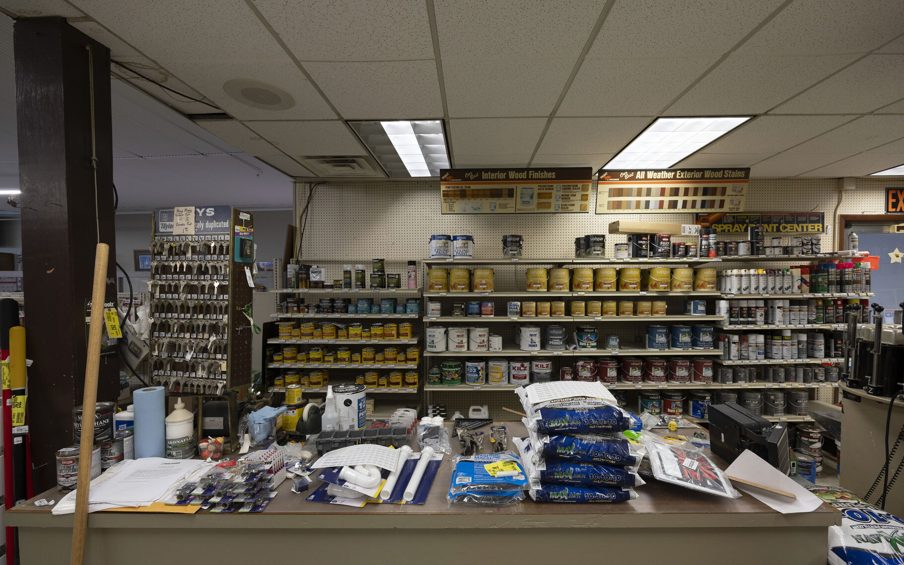 The paint counter at Ungs Shopping Center in Luxemburg, Iowa.    PHOTO CREDIT: Stephen Gassman
Telegraph Herald