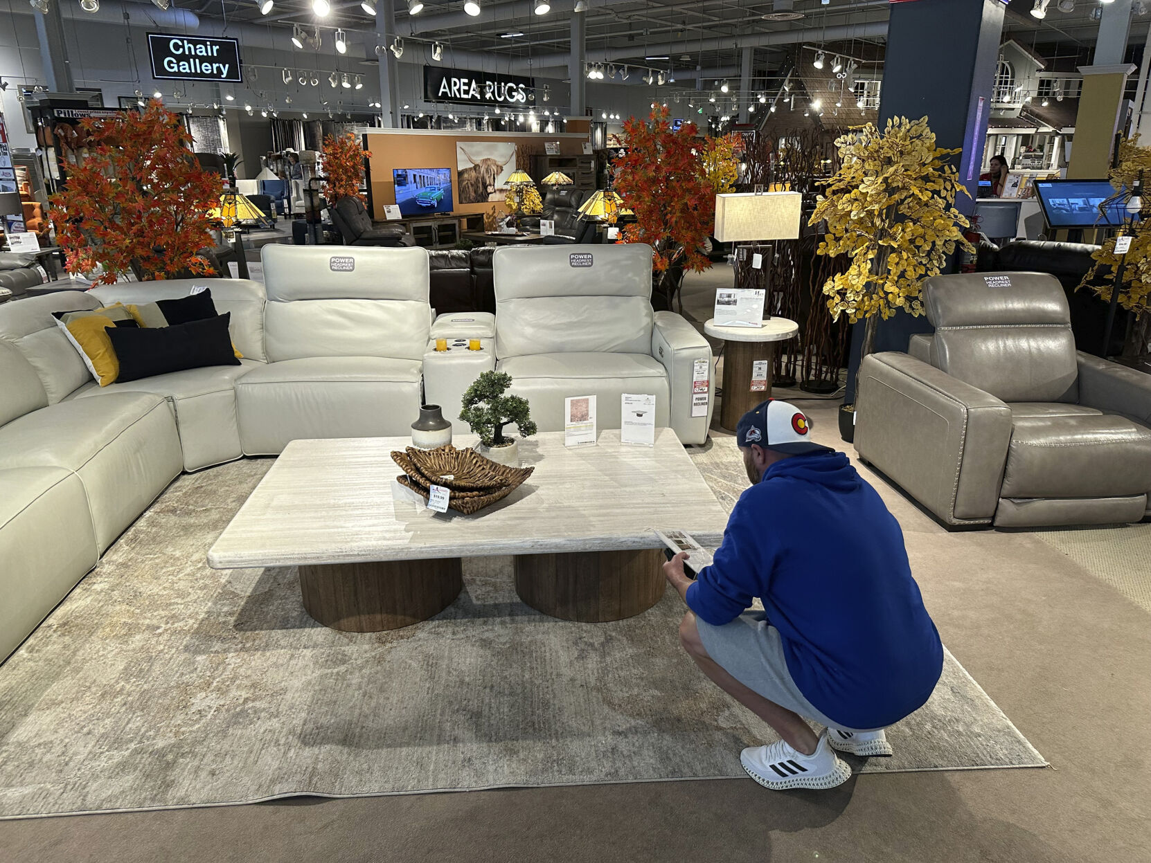 <p>A shopper pauses at a display in a furniture store Sunday, June 2, 2024, in Englewood, Colo. On Wednesday, June 12, 2024, the Labor Department issues its report on prices at the consumer level in May. (AP Photo/David Zalubowski)</p>   PHOTO CREDIT: David Zalubowski 