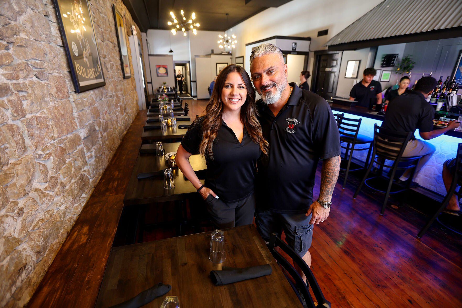 Brittany Colatorti and her husband, Tony, have opened Cucina Bella in Galena, Ill. The Italian restaurant is the sister location to a restaurant of the same name in Algonquin, Ill.    PHOTO CREDIT: Dave Kettering