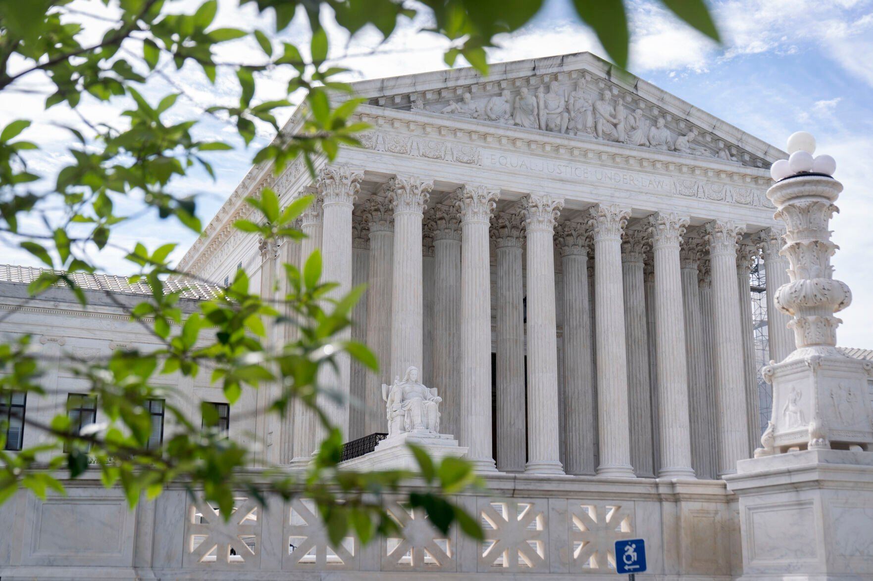 The Supreme Court building is seen on Thursday, June 27, 2024, in Washington. (AP Photo/Mark Schiefelbein)    PHOTO CREDIT: Associated Press