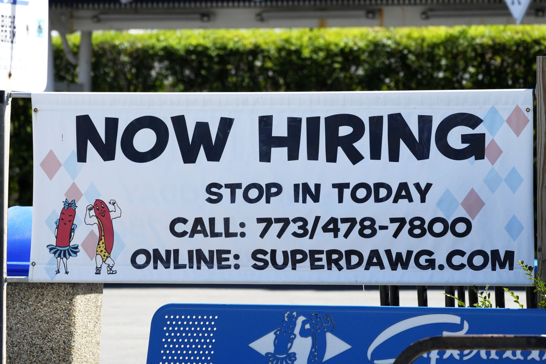 <p>A hiring sign is displayed at a restaurant in Chicago, Monday, July 1, 2024. On Wednesday, July 3, 2024, the Labor Department reports on the number of people who applied for unemployment benefits last week. (AP Photo/Nam Y. Huh)</p>   PHOTO CREDIT: Nam Y. Huh 