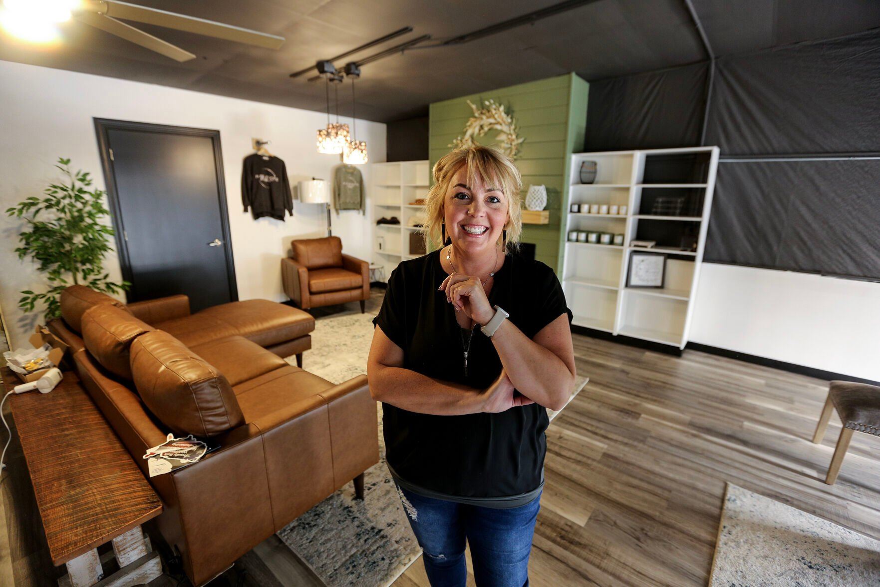 Stephanie Duve is the owner of Pure Roots Salon located at 4486 Dodge Street.    PHOTO CREDIT: Dave Kettering