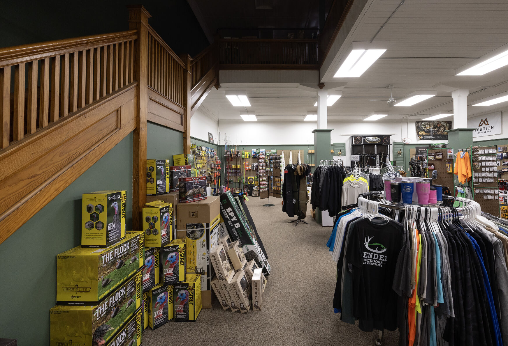 The interior of Bender Outdoors in Lancaster, Wis.    PHOTO CREDIT: Stephen Gassman