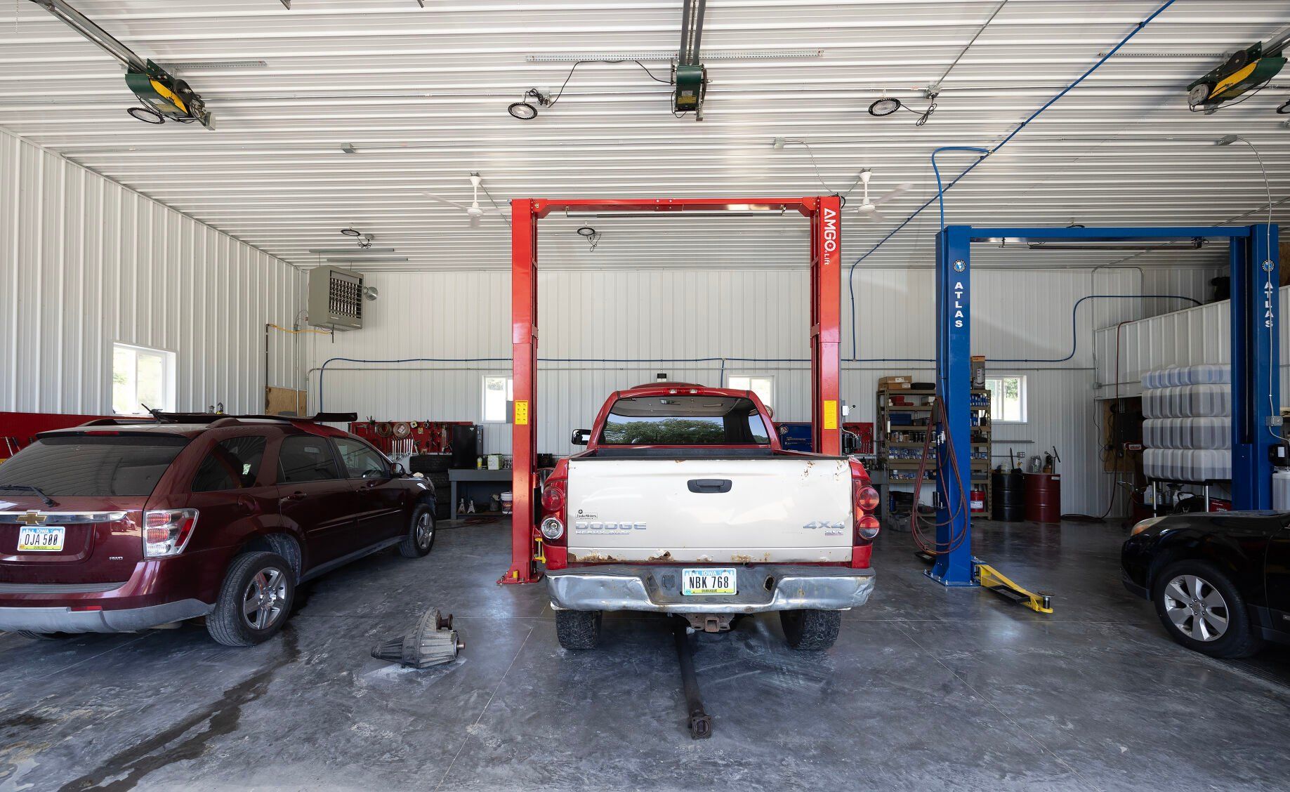 The shop area at Tri-State Auto Diagnostics in Graf, Iowa, on Friday, July 12, 2024.    PHOTO CREDIT: Stephen Gassman