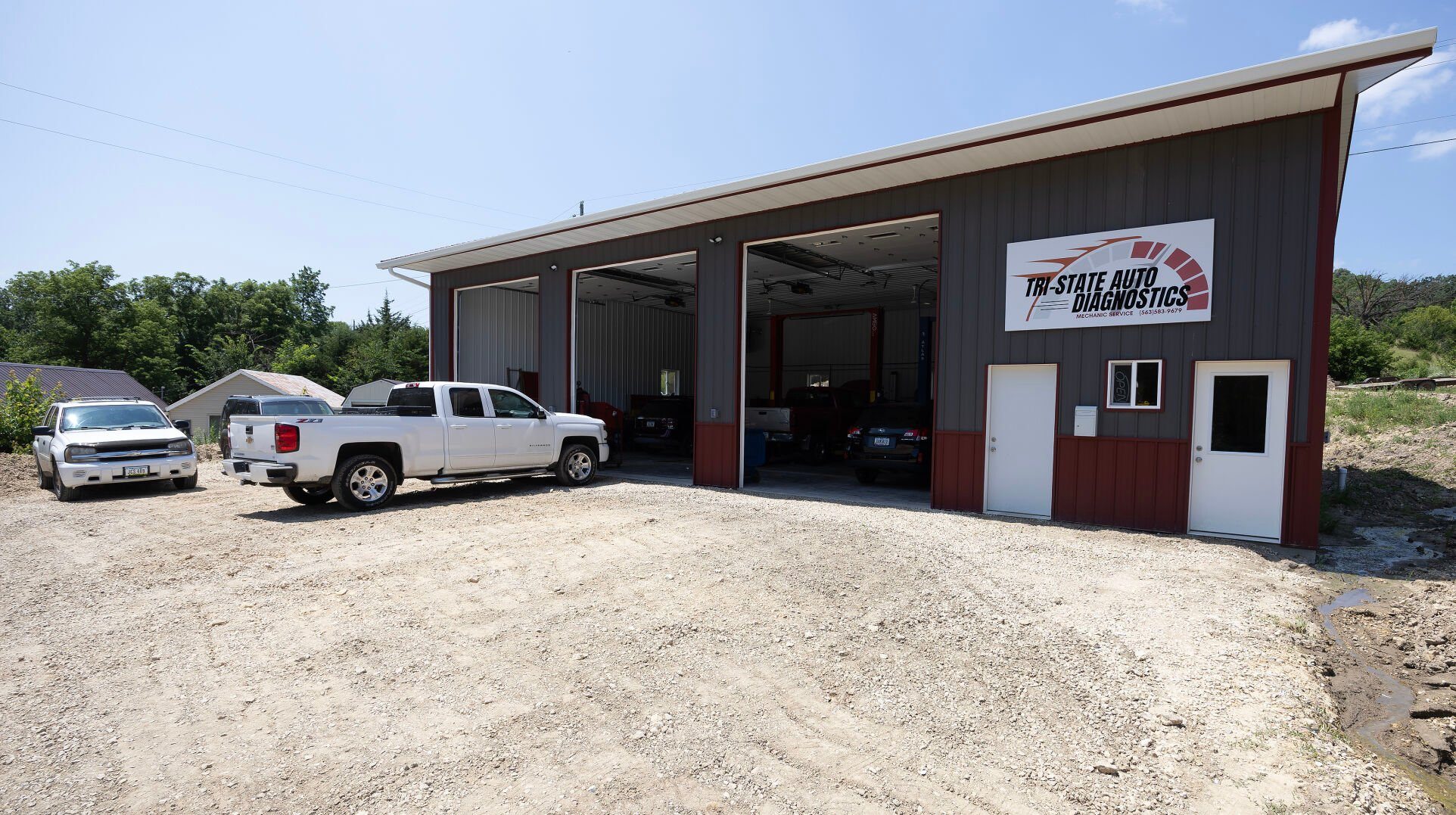 The exterior of Tri-State Auto Diagnostics in Graf, Iowa, on Friday, July 12, 2024.    PHOTO CREDIT: Stephen Gassman