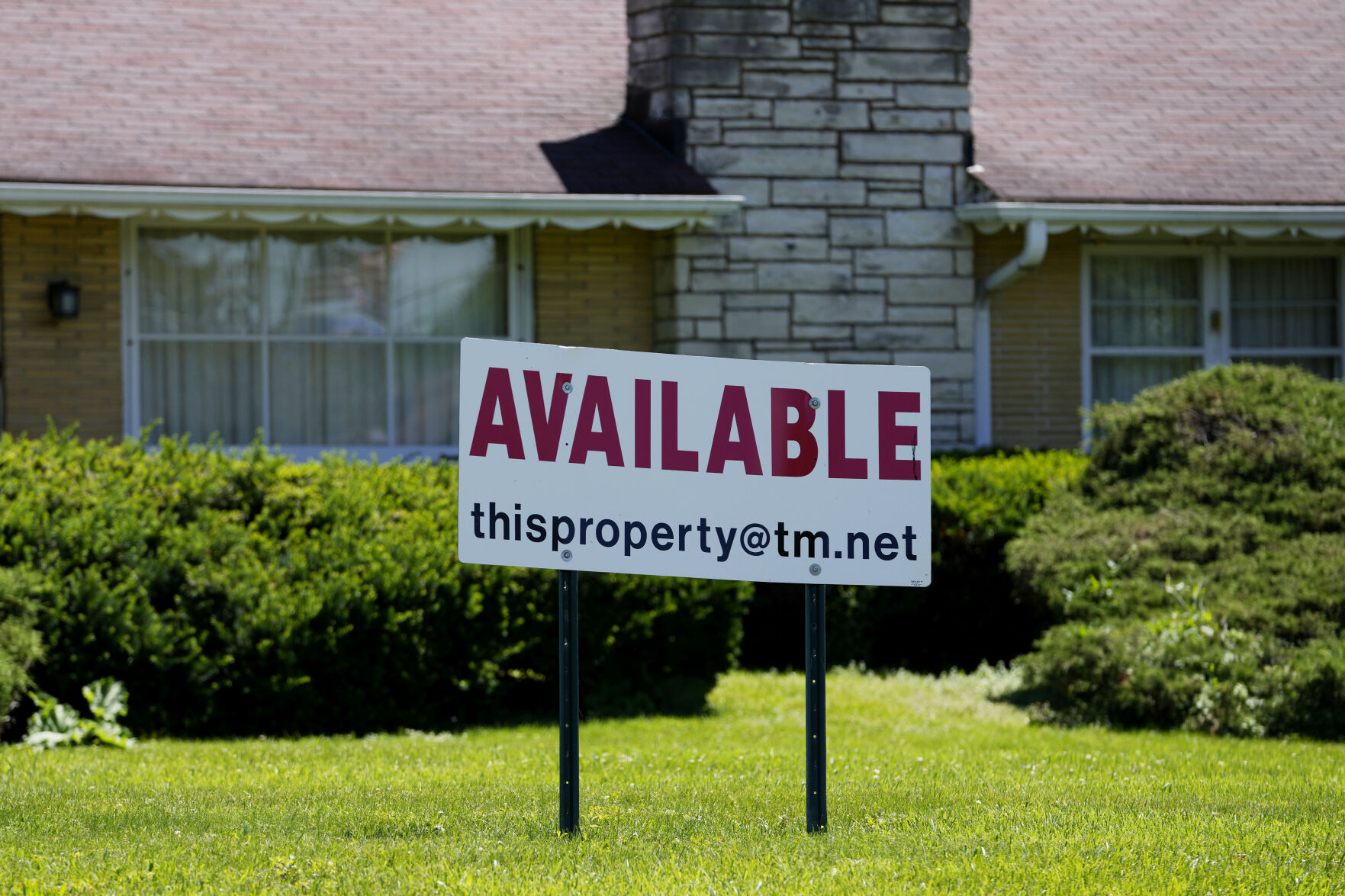 FILE - A sign announcing the availability of a home is displayed in Rolling Meadows, Ill., June 10, 2024. On Tuesday, July 23, 2024, the National Association of Realtors reports on existing home sales for June. (AP Photo/Nam Y. Huh, File)    PHOTO CREDIT: Associated Press