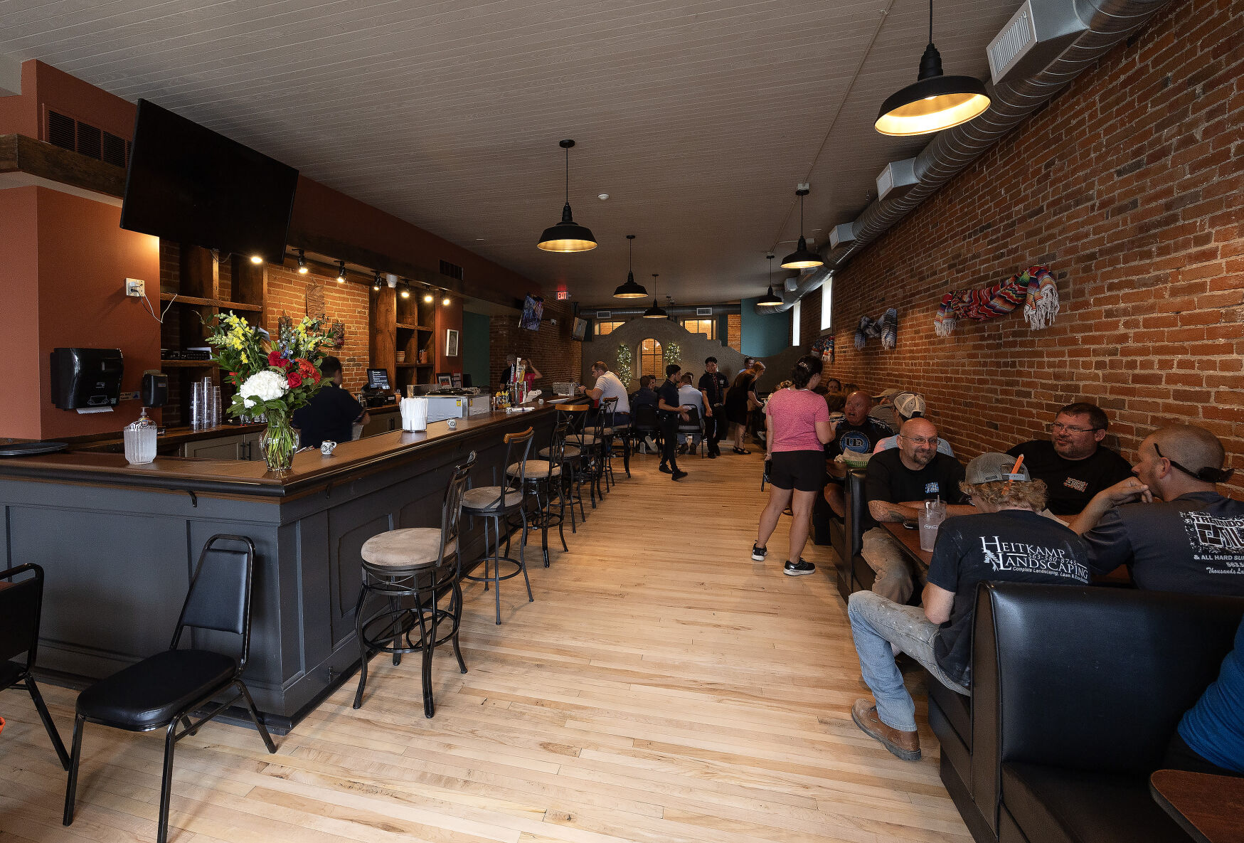 Customers eat lunch at Las Margarritas in Dubuque.    PHOTO CREDIT: Stephen Gassman