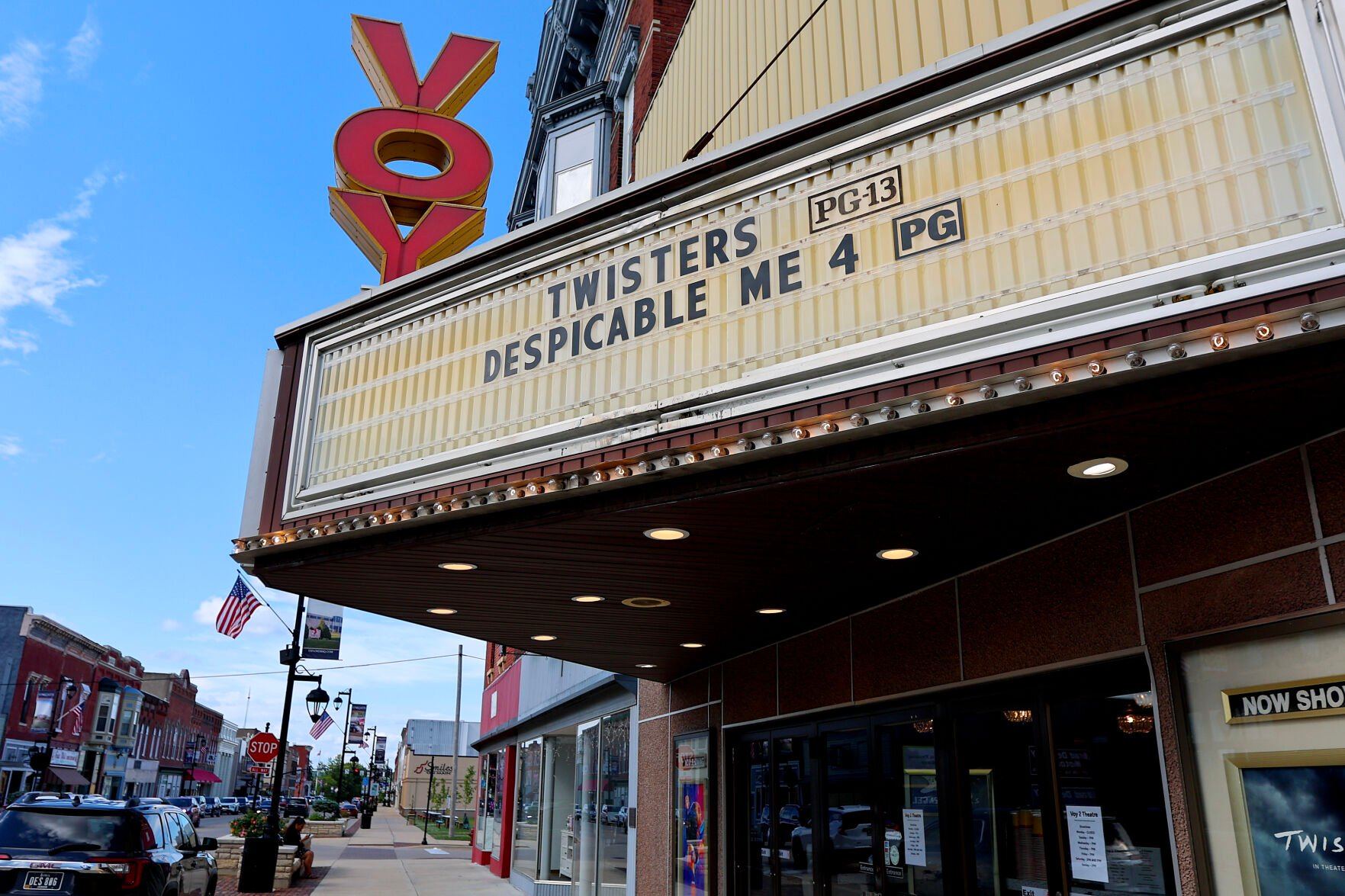 The Voy Theater in Maquoketa, Iowa is now open.    PHOTO CREDIT: Dave Kettering