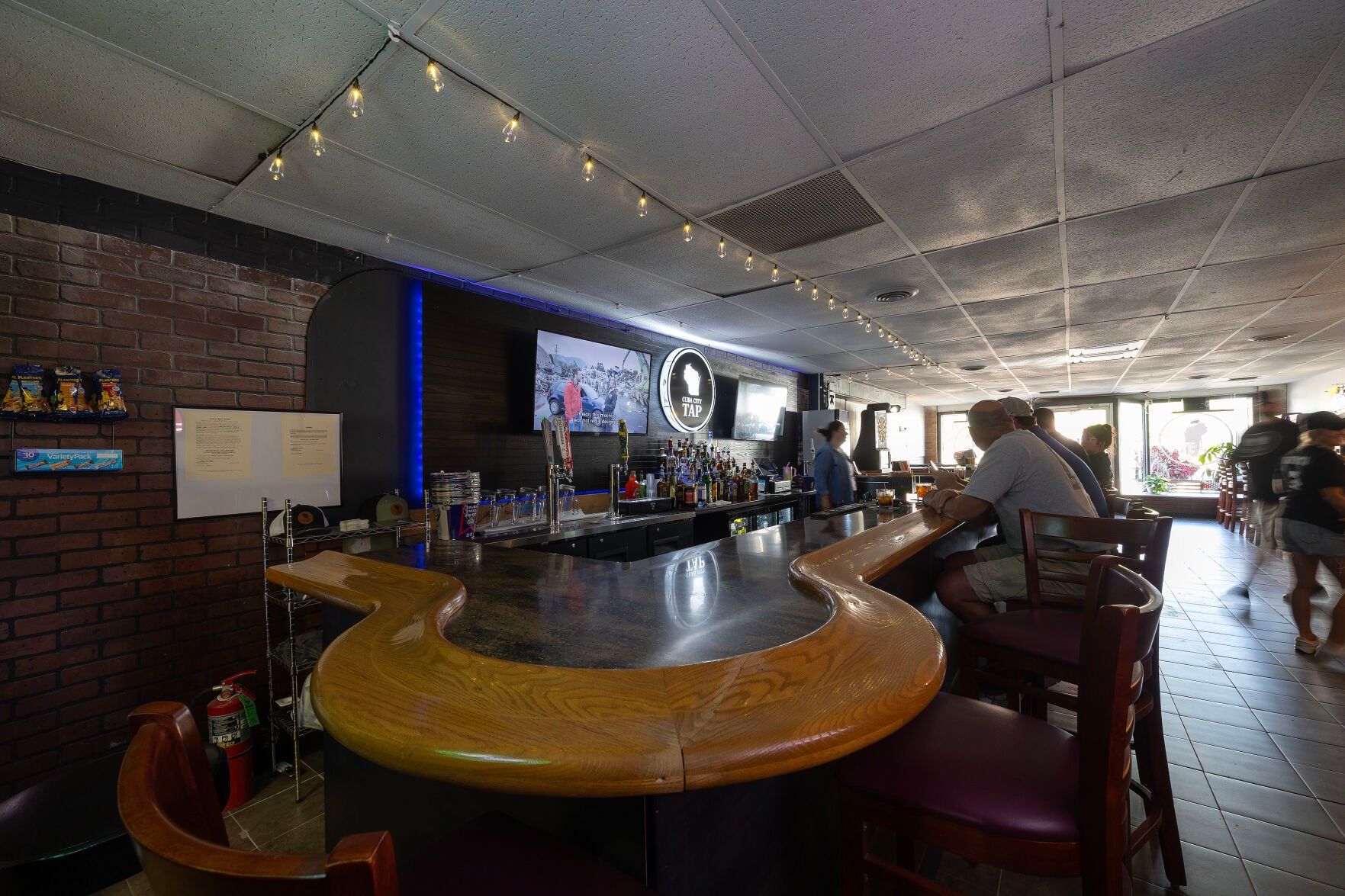 The interior of the Cuba City Tap in Cuba City, Wis., on Friday.    PHOTO CREDIT: Gassman